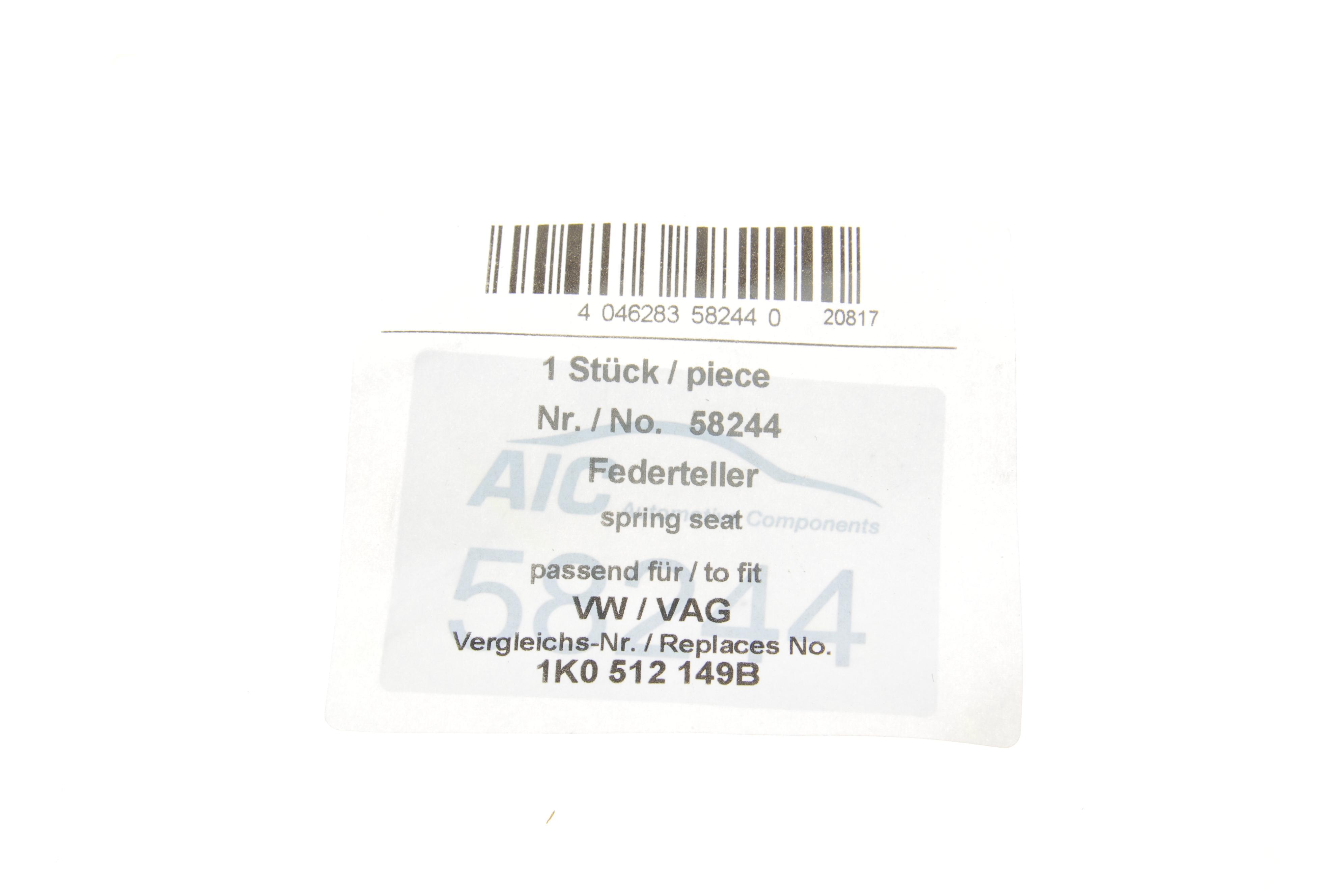 Тарілка пружини (задня/верхня) VW Golf V/VI/Passat 03-14