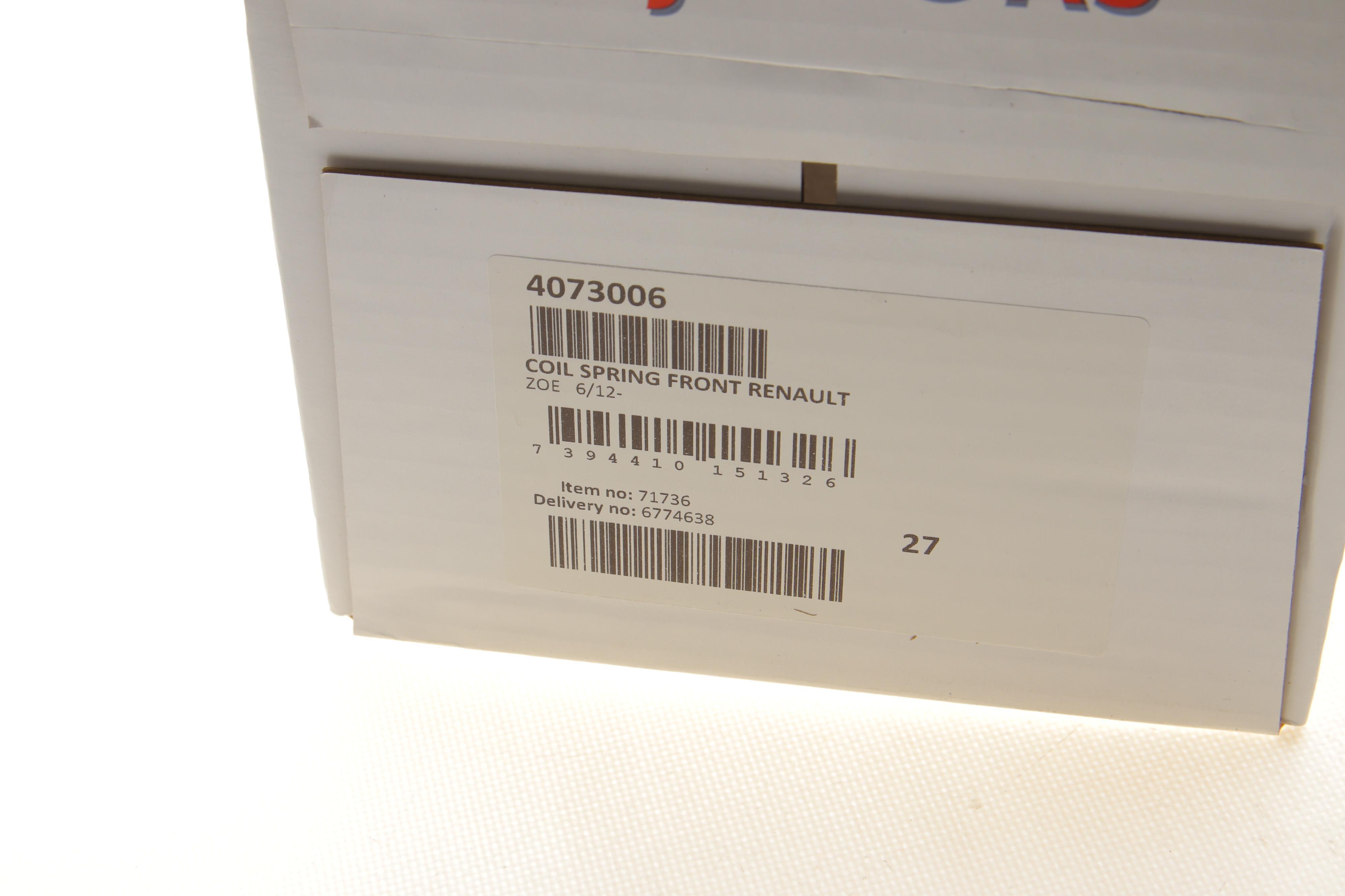 Пружина (передня) Renault Zoe 12- (нах.зад.частина)