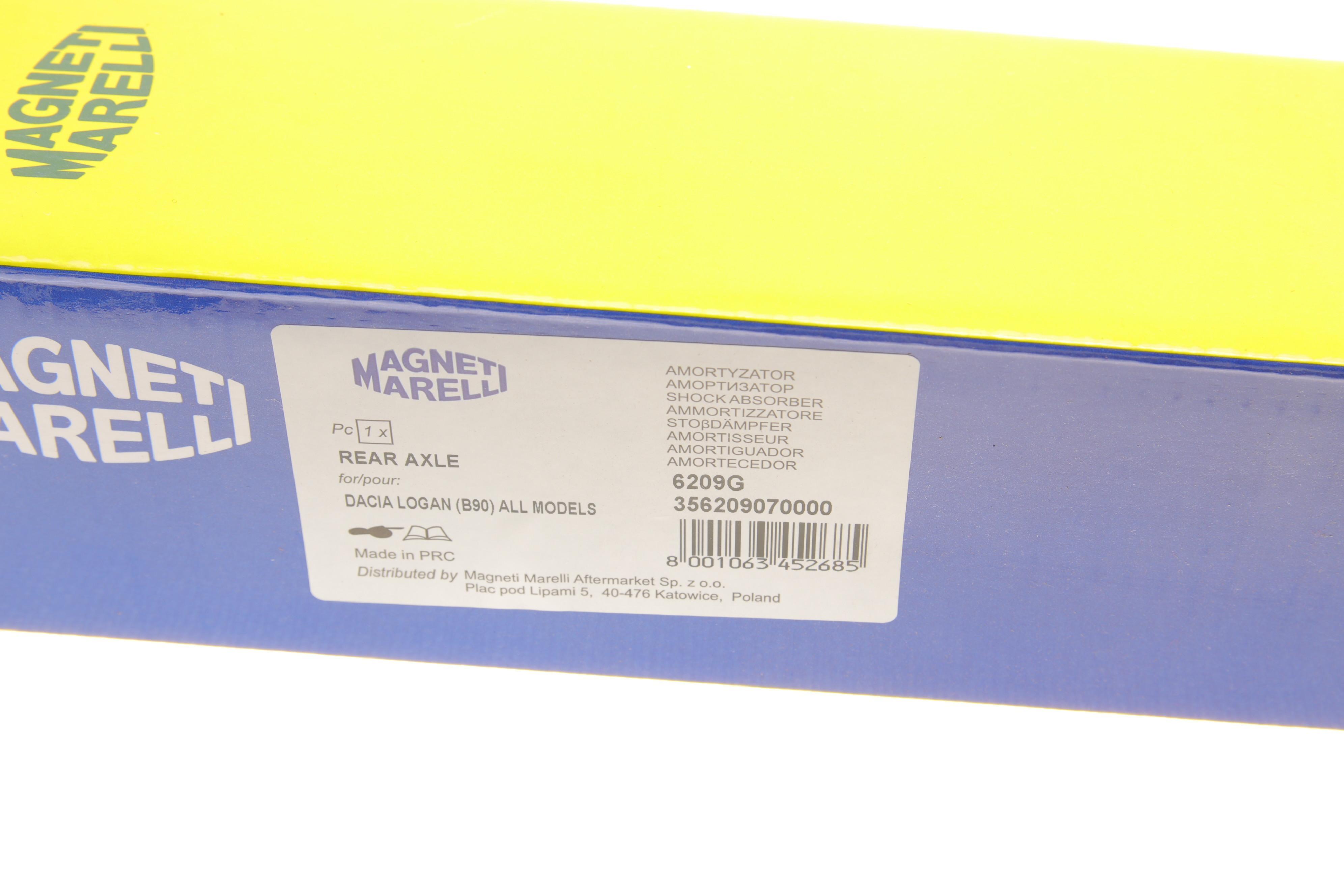 Амортизатор (задній) Dacia Logan/Sandero 04- (6209G)