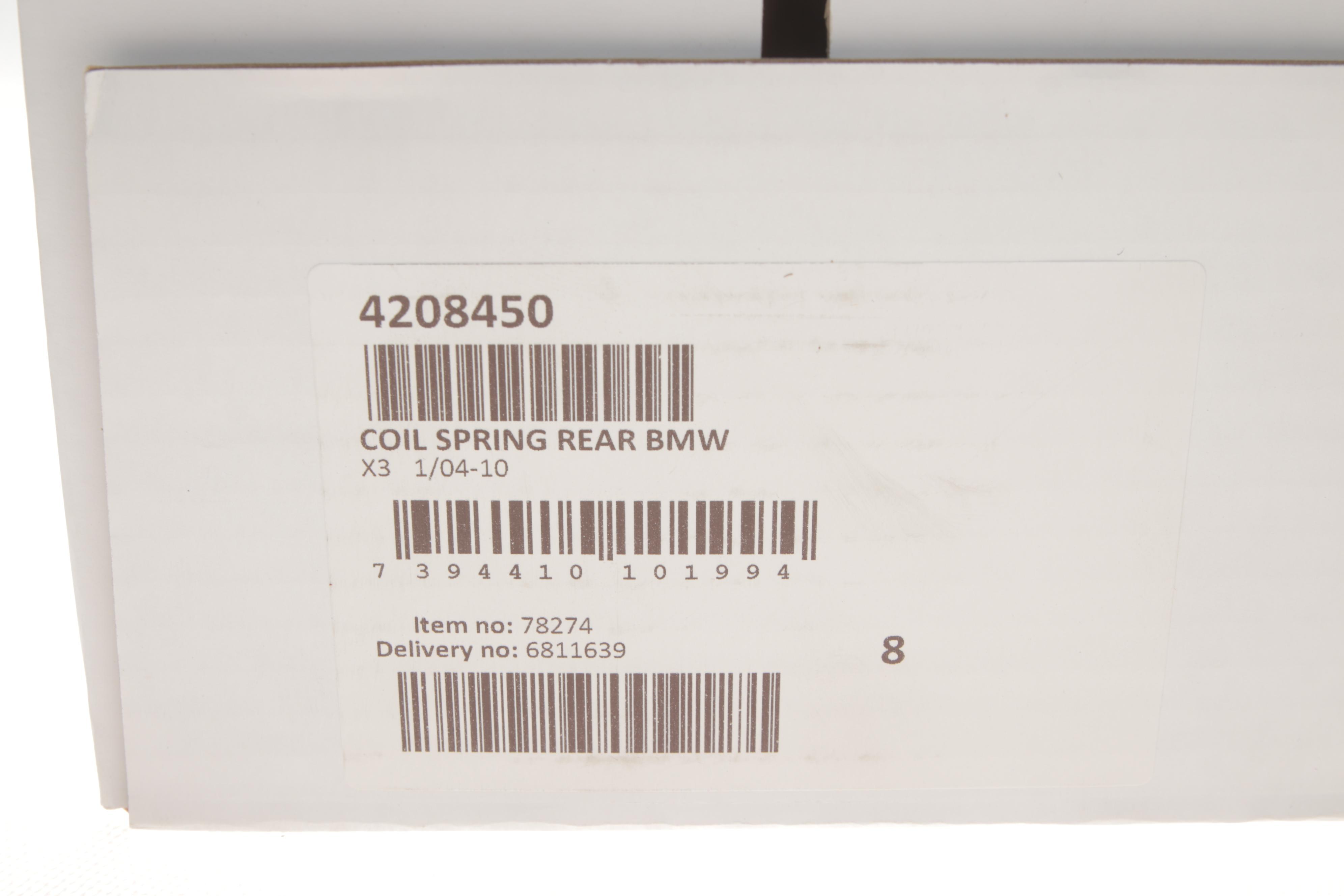 Пружина (задня) BMW X3 (E83) 2.0d/i/sd/2.5i/si/3.0d/sd/si xDrive 04-11 (SUV) (з пост.д) (без М-тех)