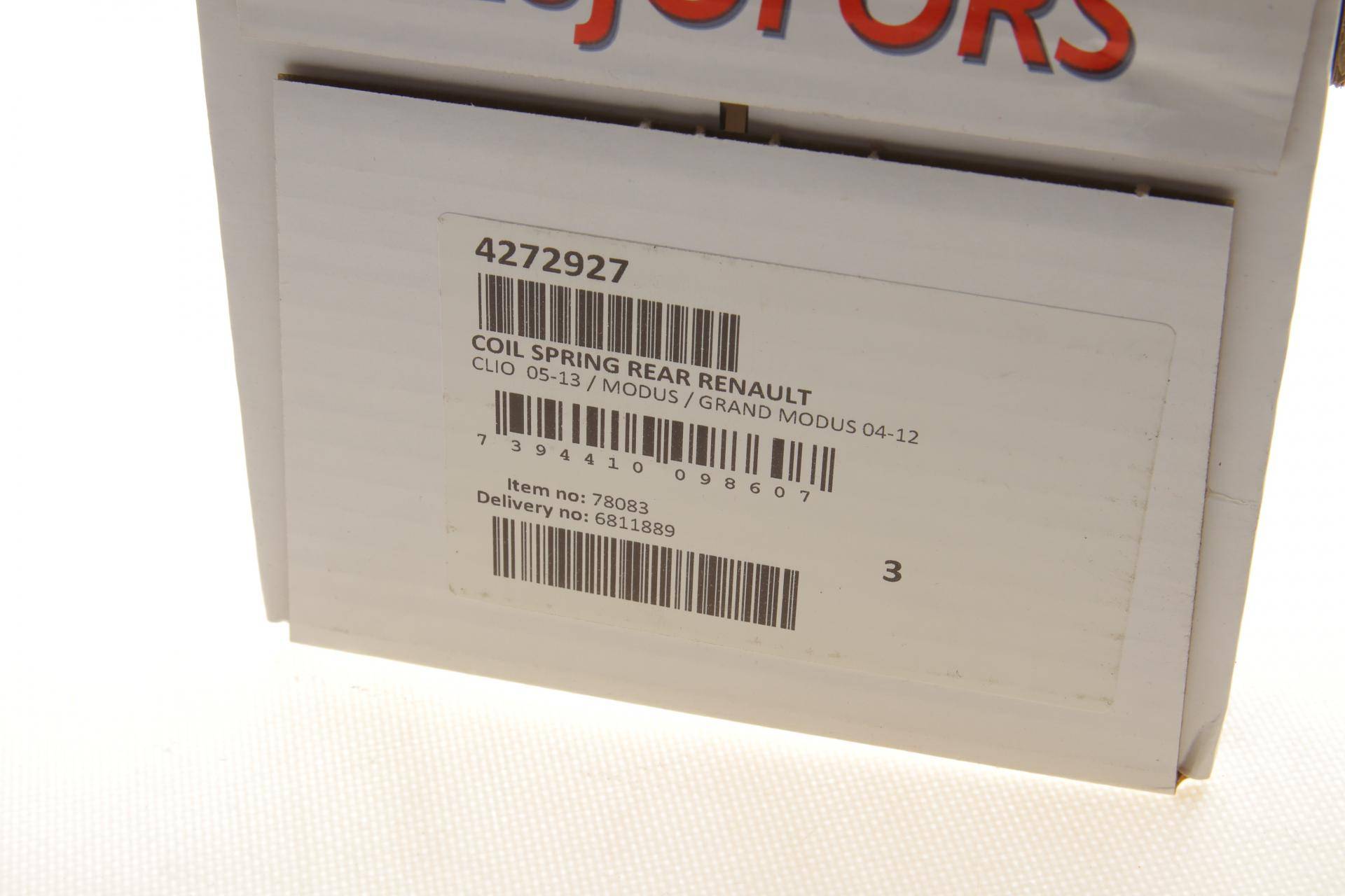 Пружина (задня) Renault Clio III/Modus 1.2-2.0 16V/1.5dCi 04- (універсал/нах.зад.частина)