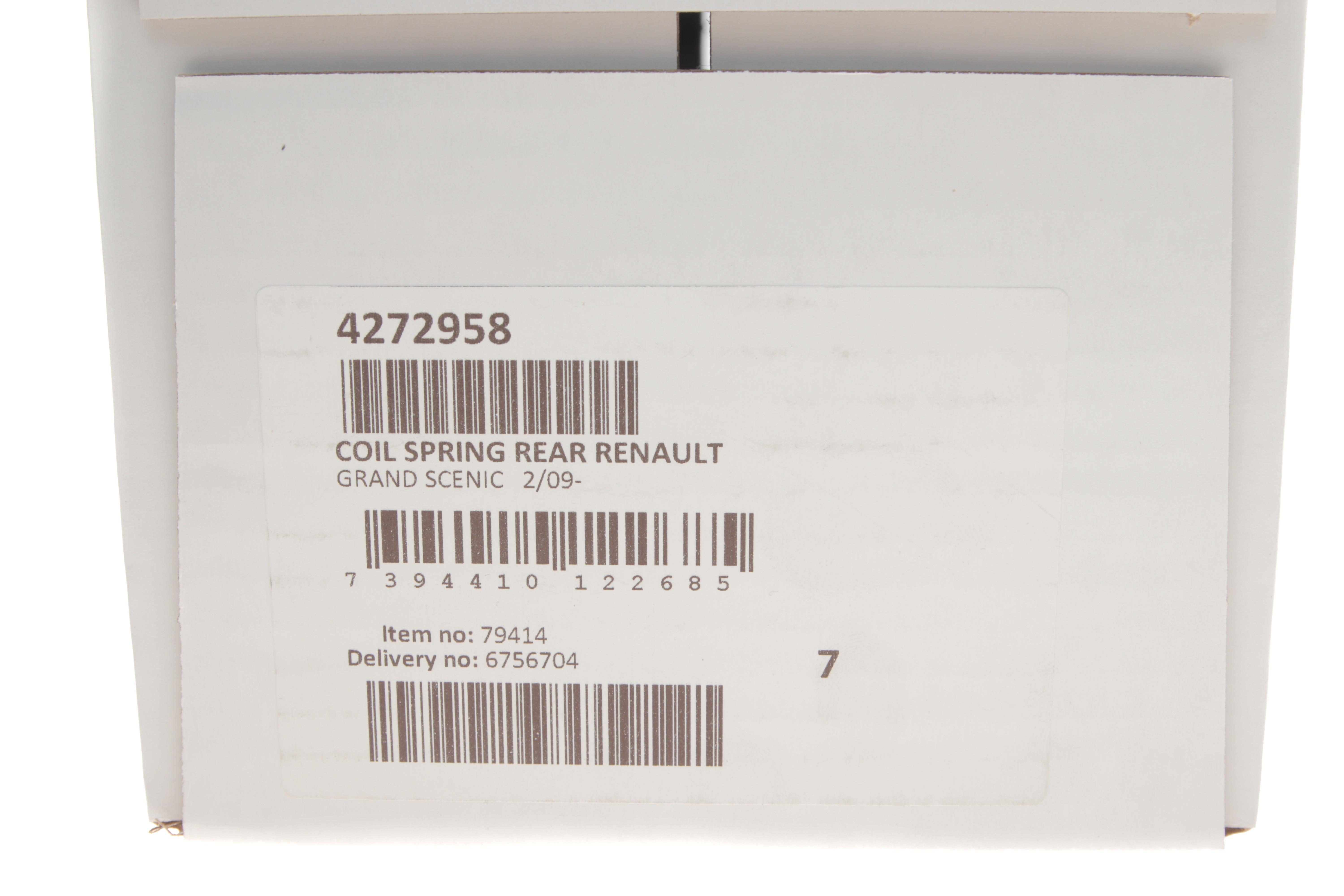 Пружина (задня) Renault Grand Scenic III 1.4-2.0 16V/1.5-2.0dCi 09- (вен)