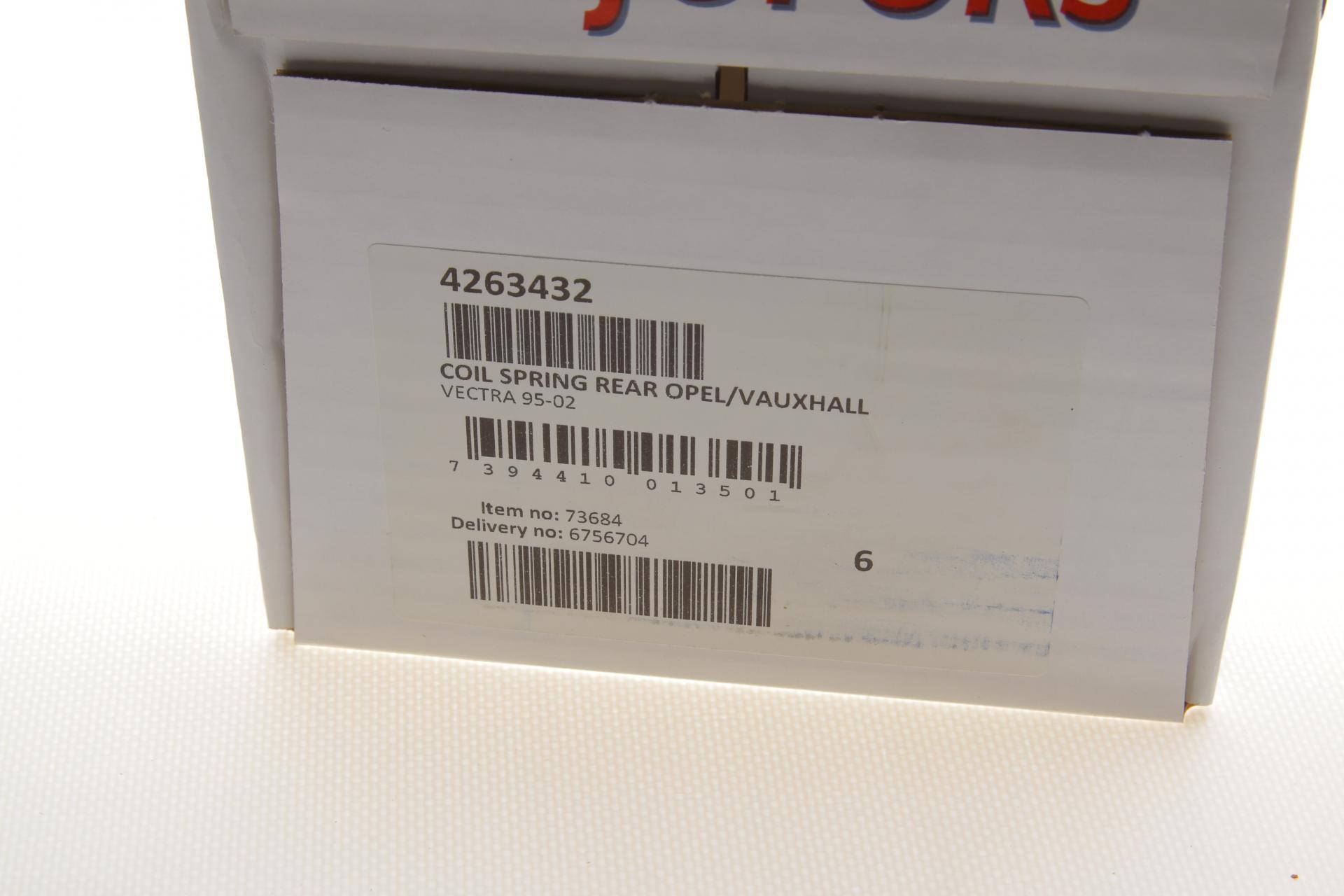 Пружина (задня) Opel Vectra B 1.6-2.0 16V/1.7TD/2.0-2.2DTI/2.5-2.6 V6 95-03 (седан/накл.з.ч)