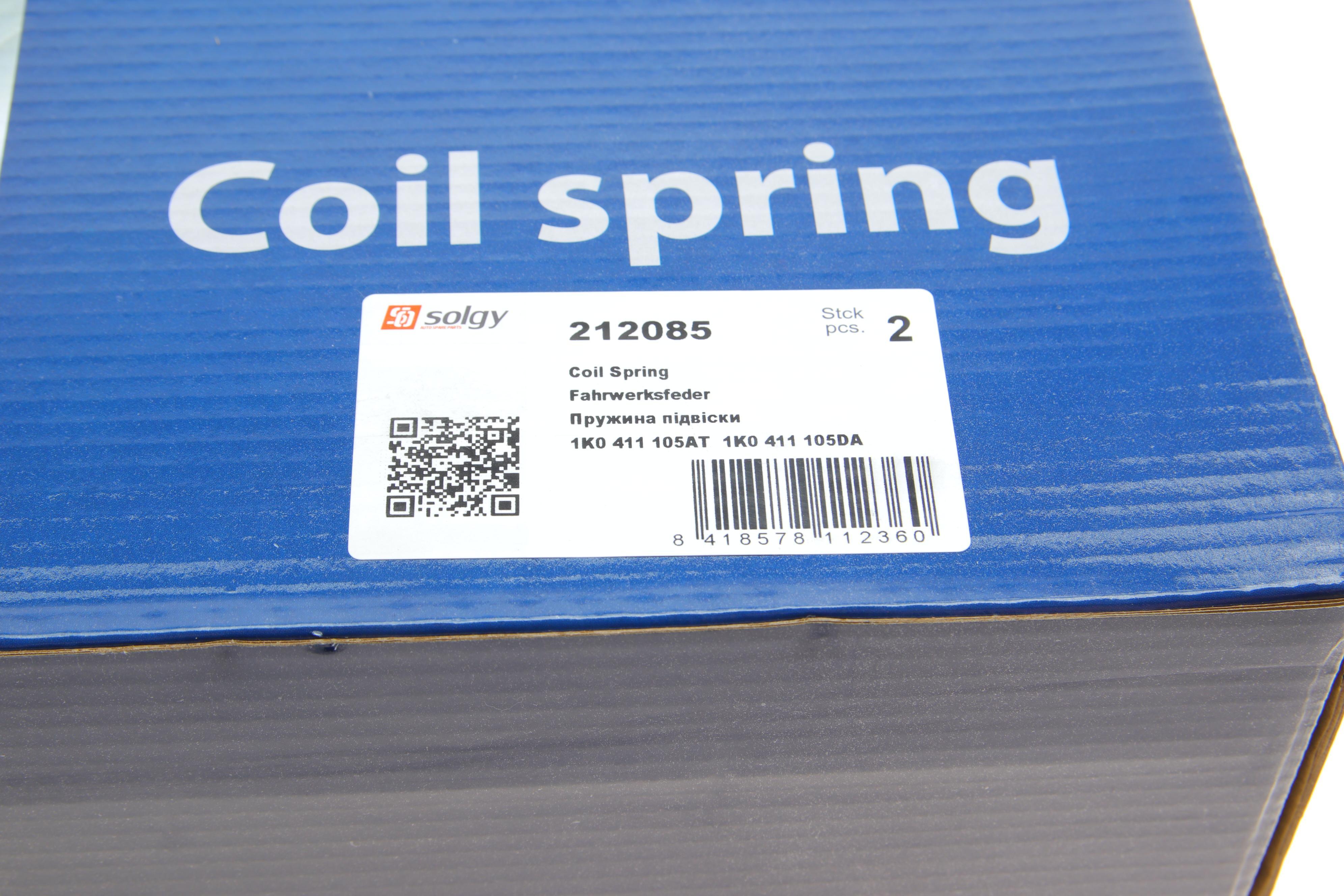 Пружина (передня) VW Golf V/VI 1.4TSI/1.8TSI/1.9TDI/2.0FSI 03-13 (унив/накл.з.ч)/Jetta III/IV 05-