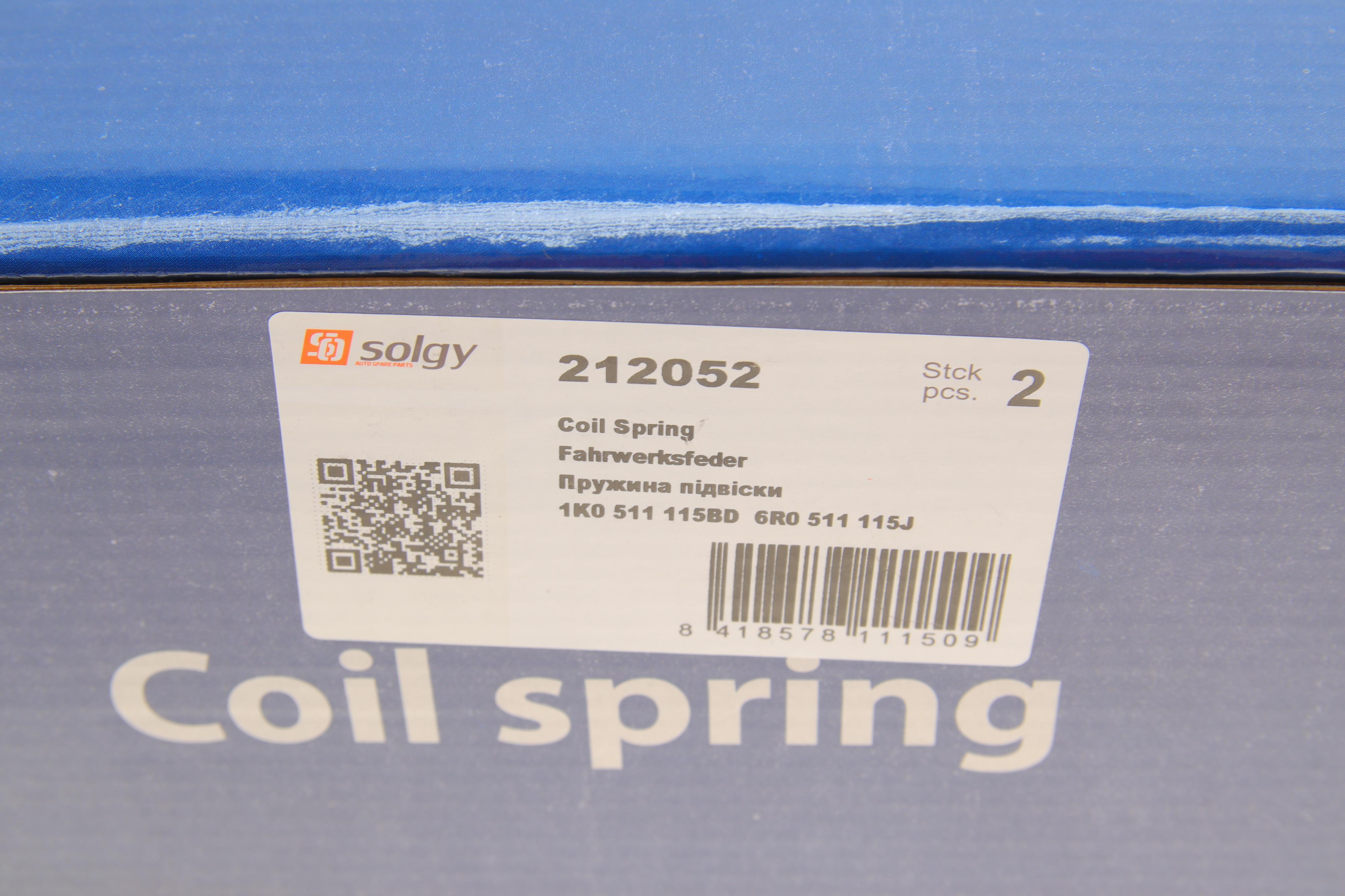 Пружина (задня) VW Golf V/VI 1.2-1.4TSI/1.4-2.0FSI/1.9-2.0TDI 03-13/Skoda Rapid 12-19 (нахилен.з.ч.)