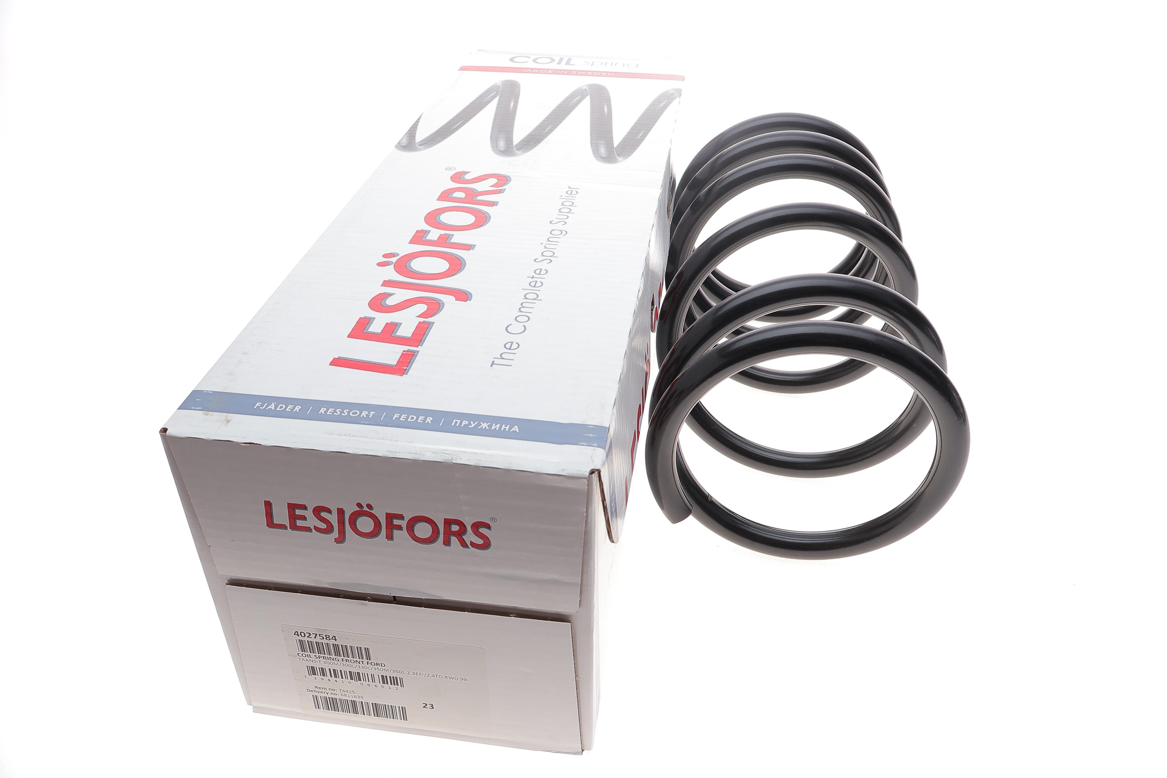 Пружина (передня) Ford Transit 2.4DI/TDCi V184 00-06 (Модель 350L,350M,330L,300L,300M) RWD (рожева)