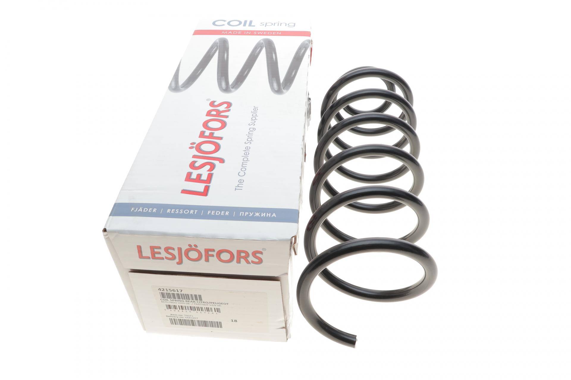 Пружина (задня) Citroen Berlingo 1.6/1.6HDi/VTi 08- (фургон) (коротка колёс.база)