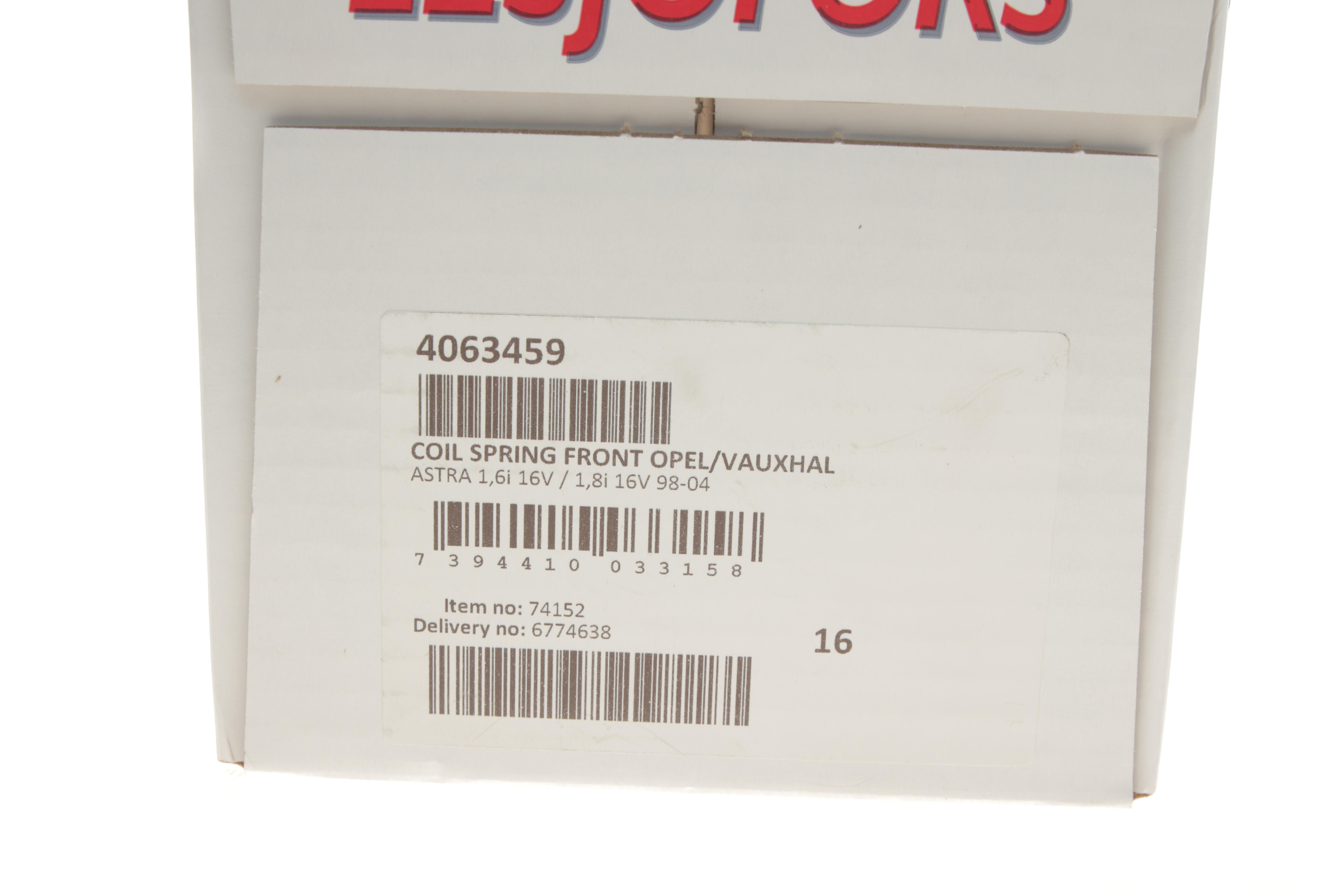 Пружина (передня) Opel Astra G 1.6/1.6 16V/1.8 16V 98-09 (седан/універсал/нах.зад.частина/фургон)