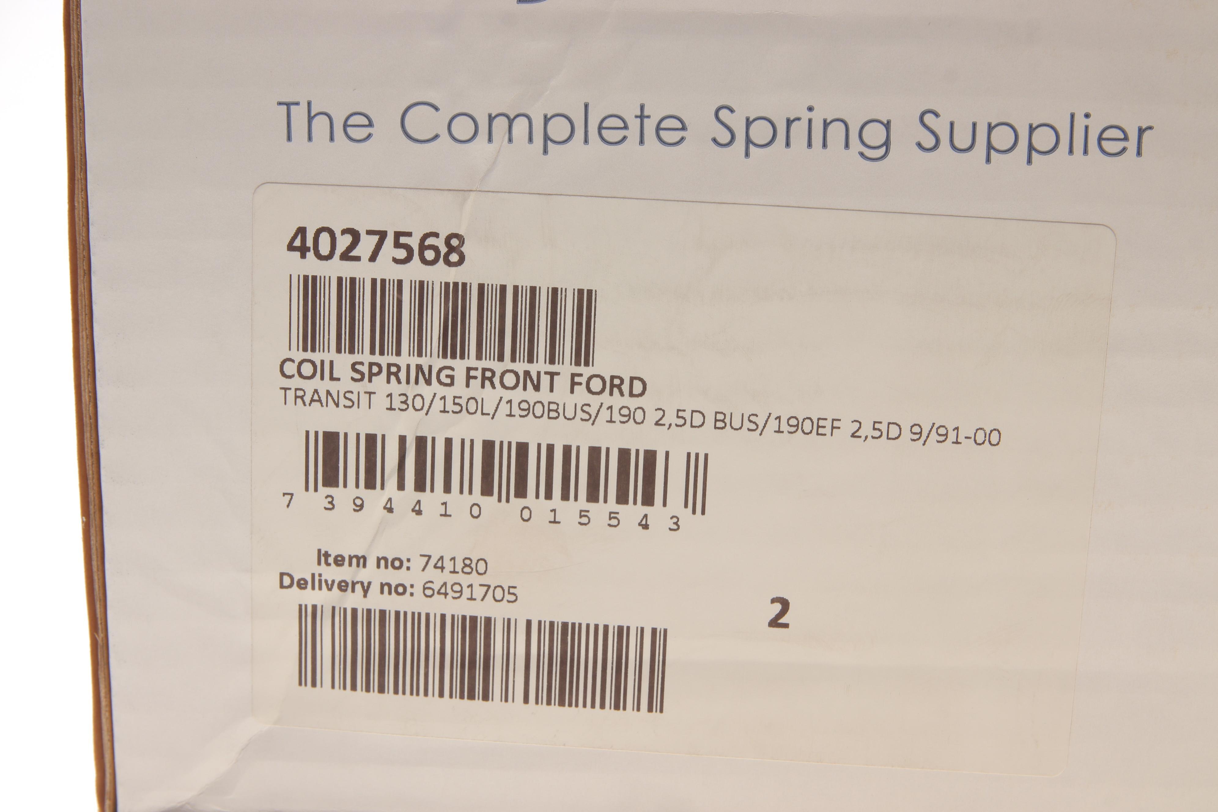 Пружина (передня) Ford Transit 2.5DI 93-00 (фургон)(осн:190EF)/2.0/2.5DI/TD 94-00 (автоб)(d=22.5mm)