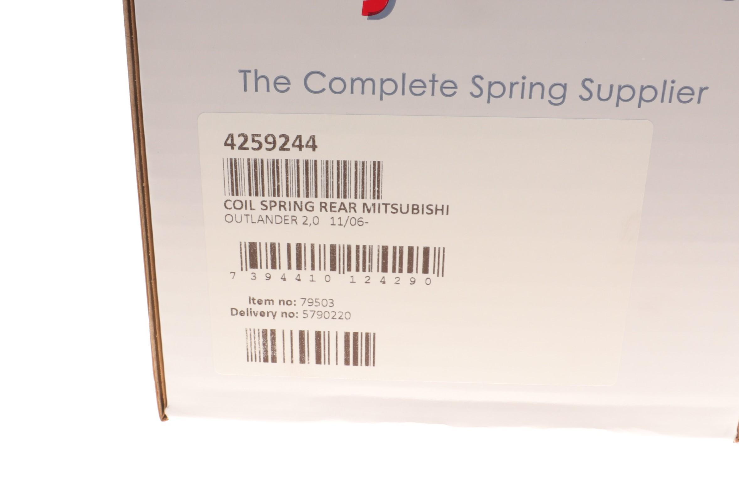 Пружина (задня) Mitsubishi Outlander II 2.0/DI-D/2.2DI-D/2.4 06-12 (позашляховик) (вид аморт:амортиз