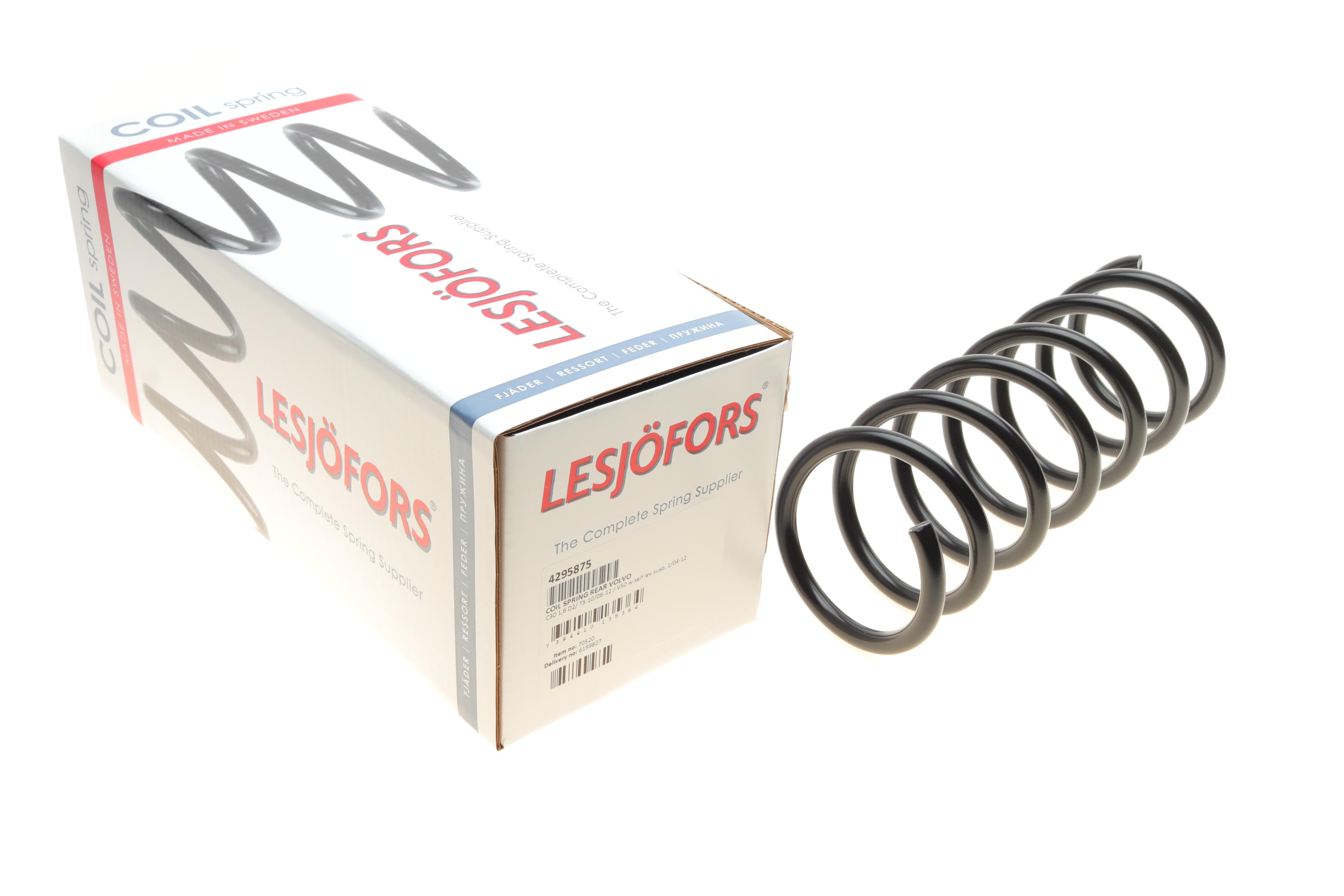 Пружина (задня) Volvo C30 1.6/2.5 06-12 (хетч.)/V50 1.6-2.4/2.0D/2.4TDi 04-12 (універсал)