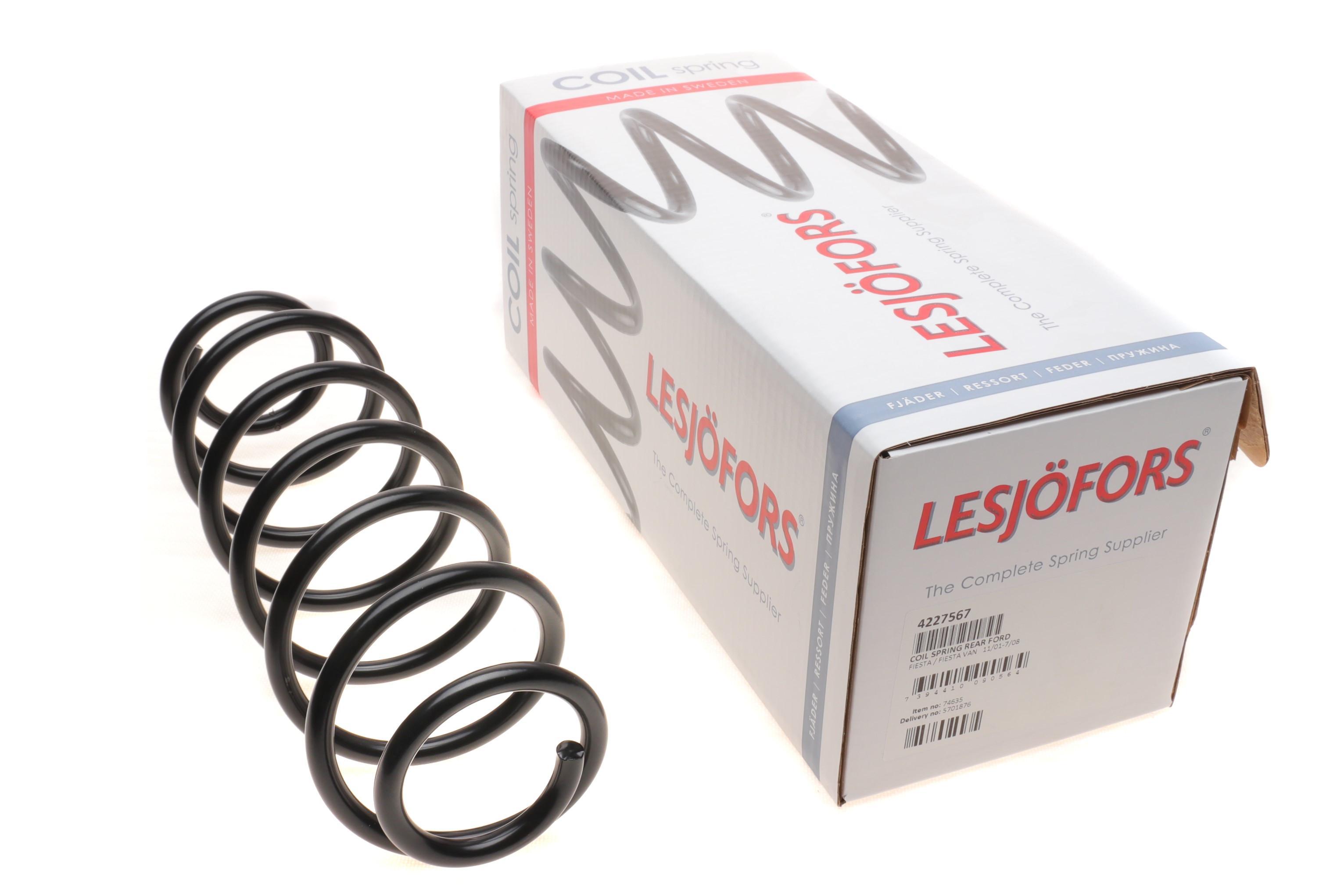 Пружина (задня) Ford Fiesta V 1.25 16V/1.3/1.4-1.6 16V/TDCi 01-08 (накл.зад.ч/фургон/хетчбек)