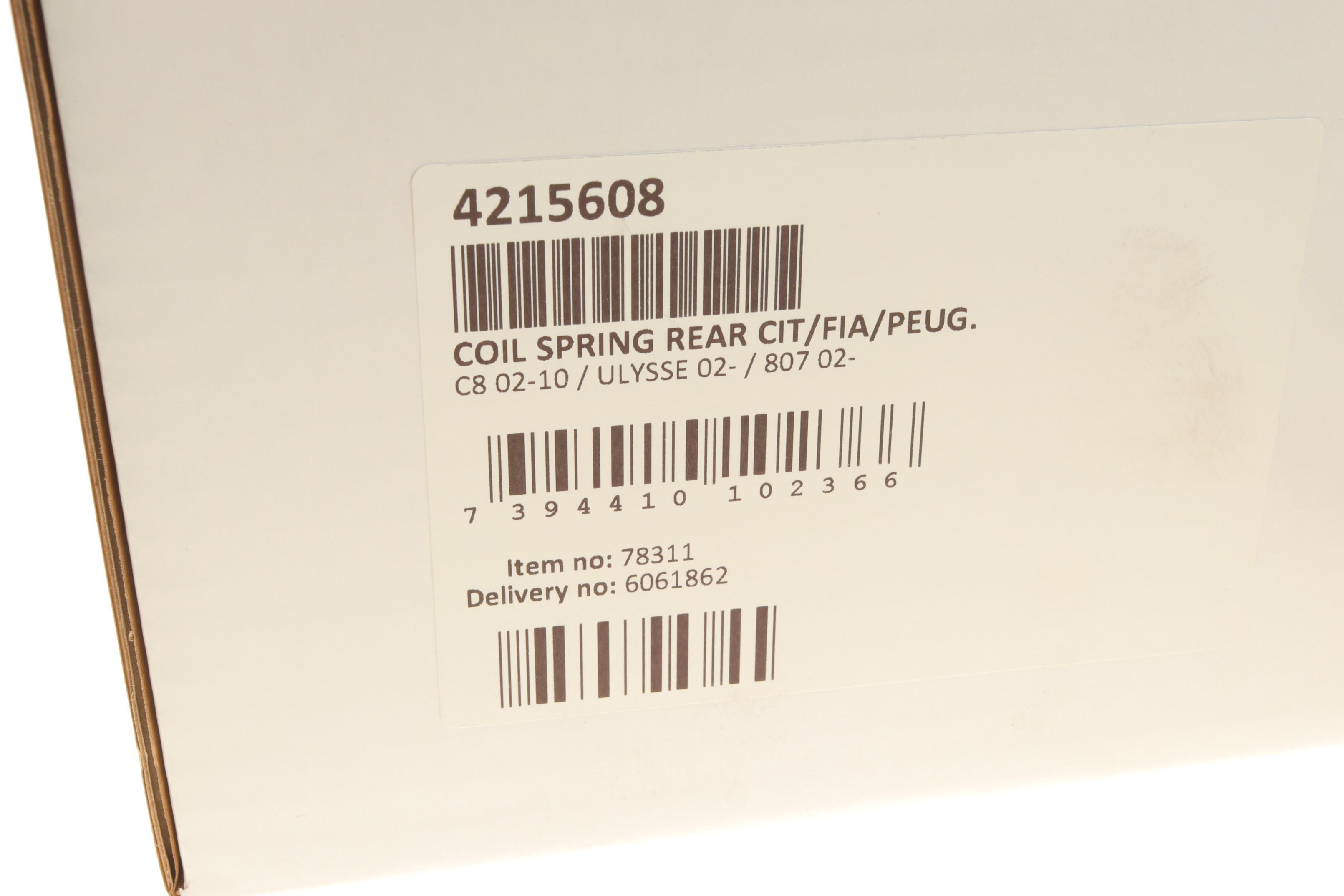 Пружина (задня) Citroen C8/Peugeot 807 2.0-2.2/HDi 02-/Fiat Ulysse 2.0-2.2JTD 02-11 (вэн)