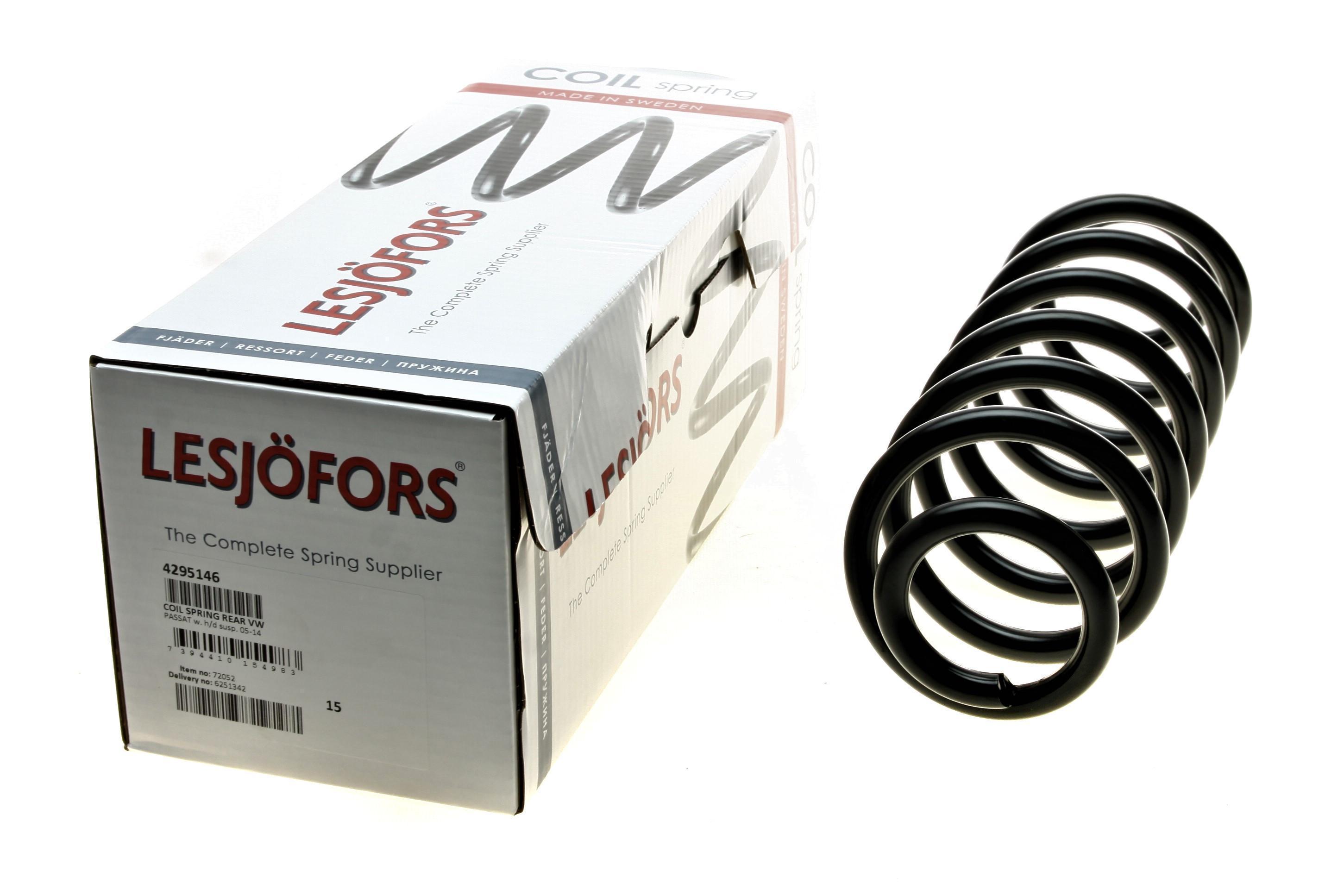 Пружина (задня) VW Passat B6/B7 1.4-2.0TSI/1.6TDI/2.0FSI/TDI 05-14 (седан/унів.) (с підсил.ход.ч)