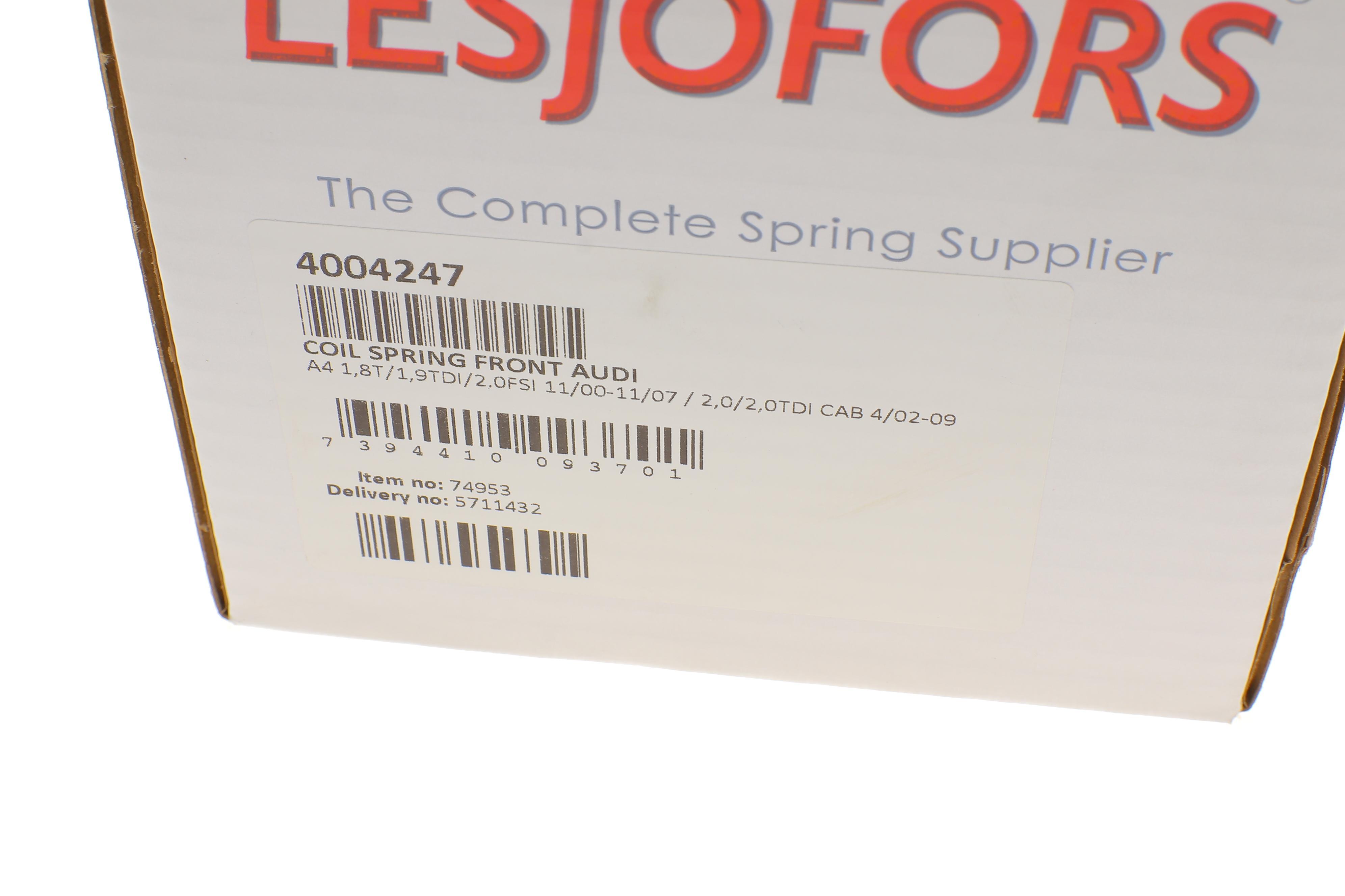 Пружина (передня) Audi A4 1.8T/1.9-2.0TDI/2.0FSI/TFSI 00-09 (седан/унив.) (без спорт.ход.ч)