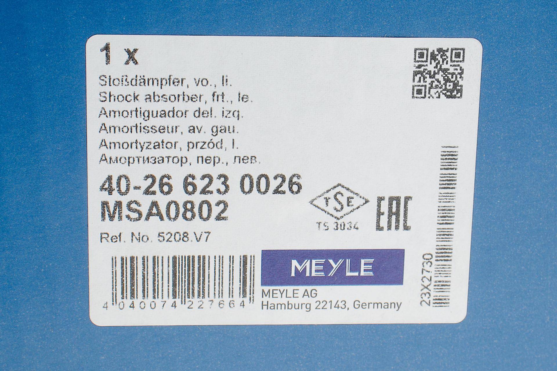 Амортизатор (передній) Citroen C4 II 09- (L)