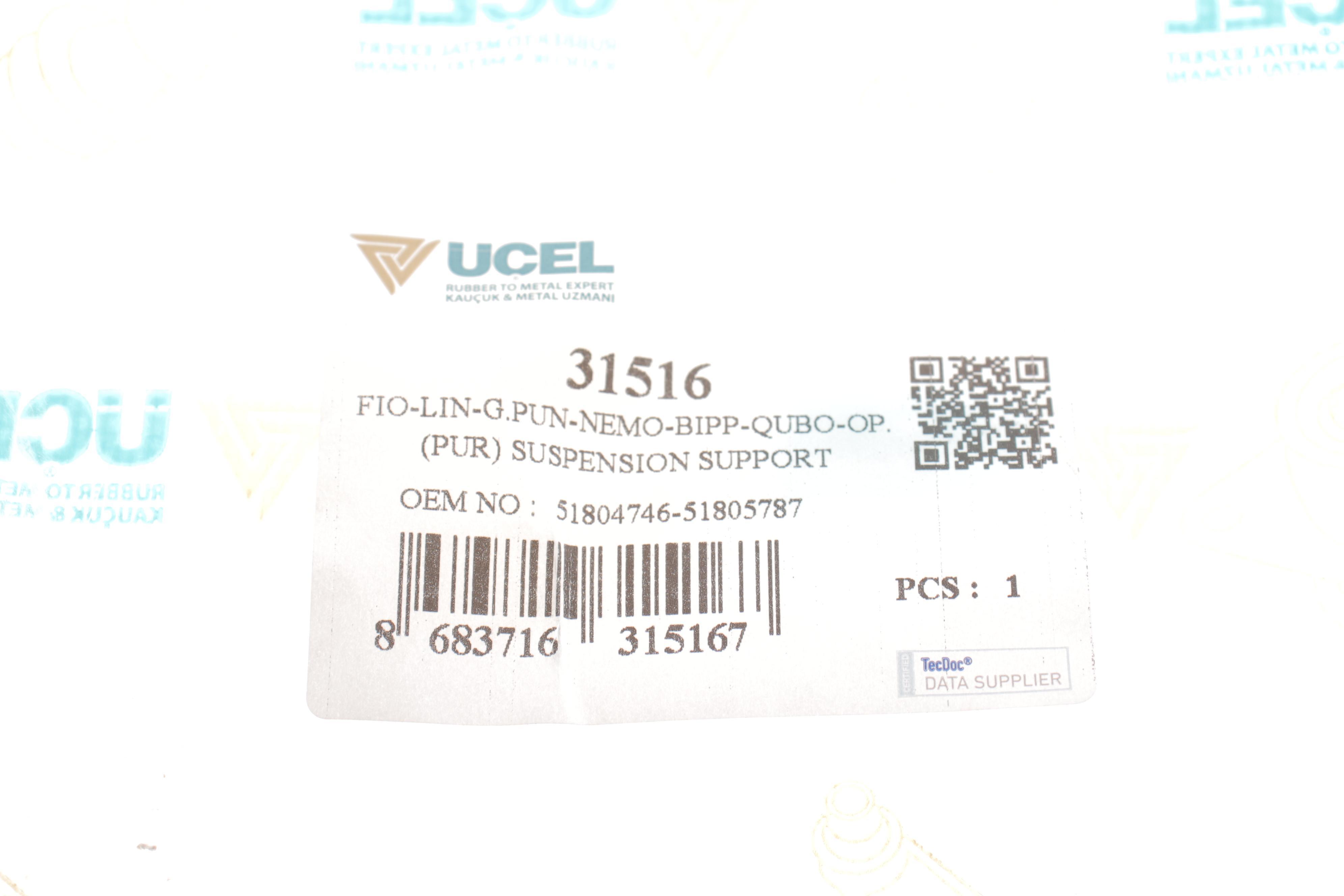 Відбійник амортизатора (заднього) Fiat Fiorino 1.3 D 07-