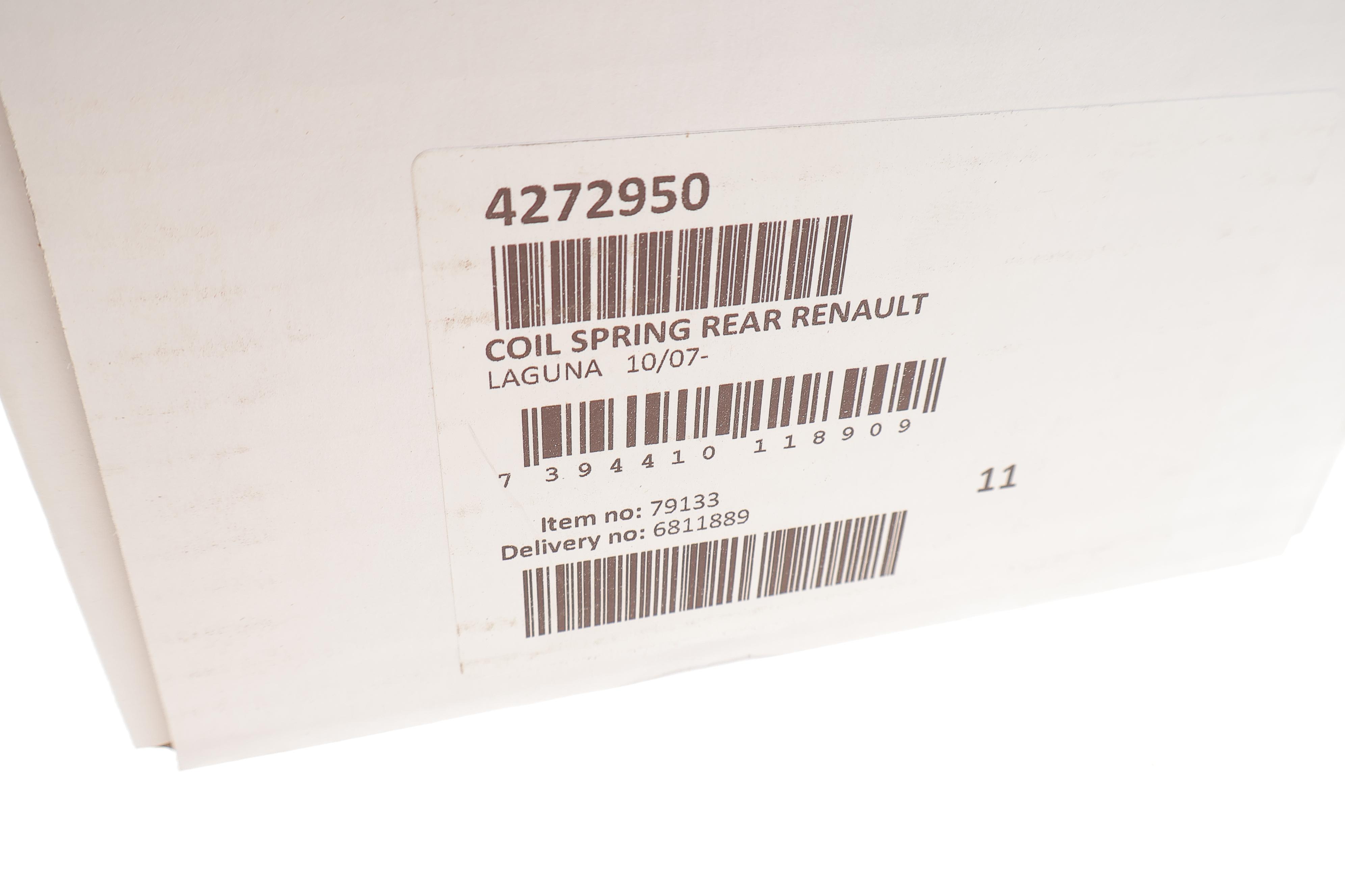 Пружина (задня) Renault Laguna III 1.5dCi/2.0dCi/1.6 16V/2.0 16V 07-15 (нах.зад.частина)