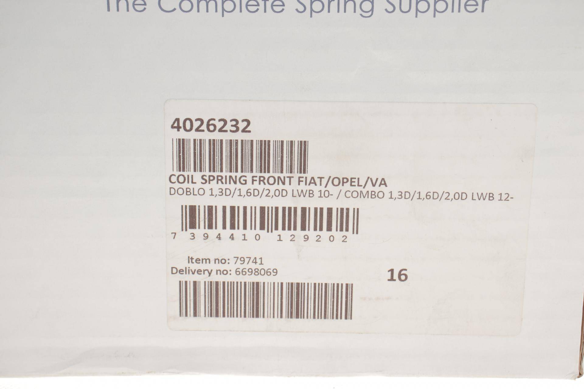 Пружина (передня) Fiat Doblo 1.3-2.0D Multijet 10-/Opel Combo 1.3-2.0CDTI 12- (фург.(довг.кол.база)