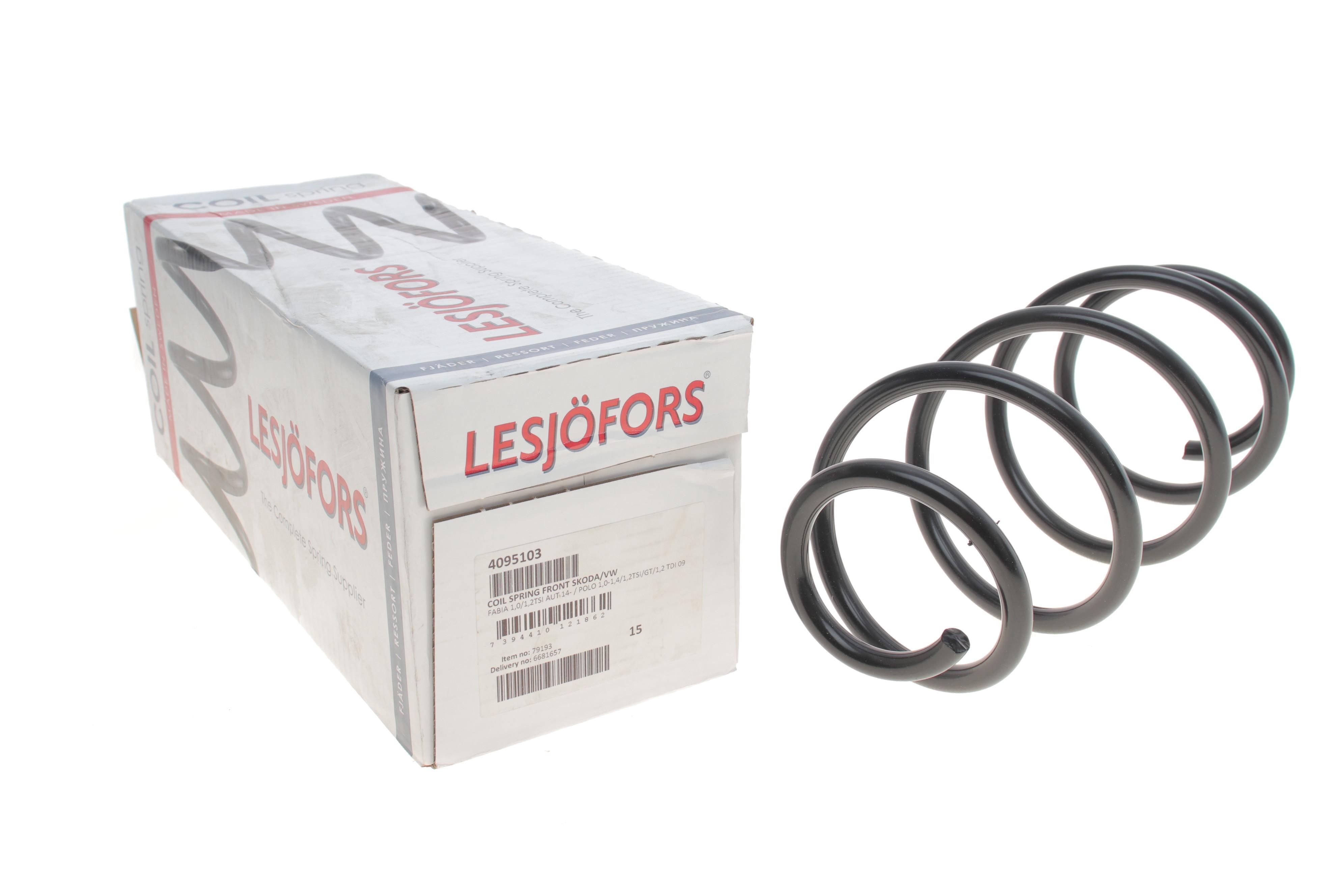 Пружина (передня) VW Polo 1.6 (+AC)/1.0TSI АКПП/1.2TDI/TSI 09-/Skoda Fabia III 1.0-1.2TSI АКПП 14-