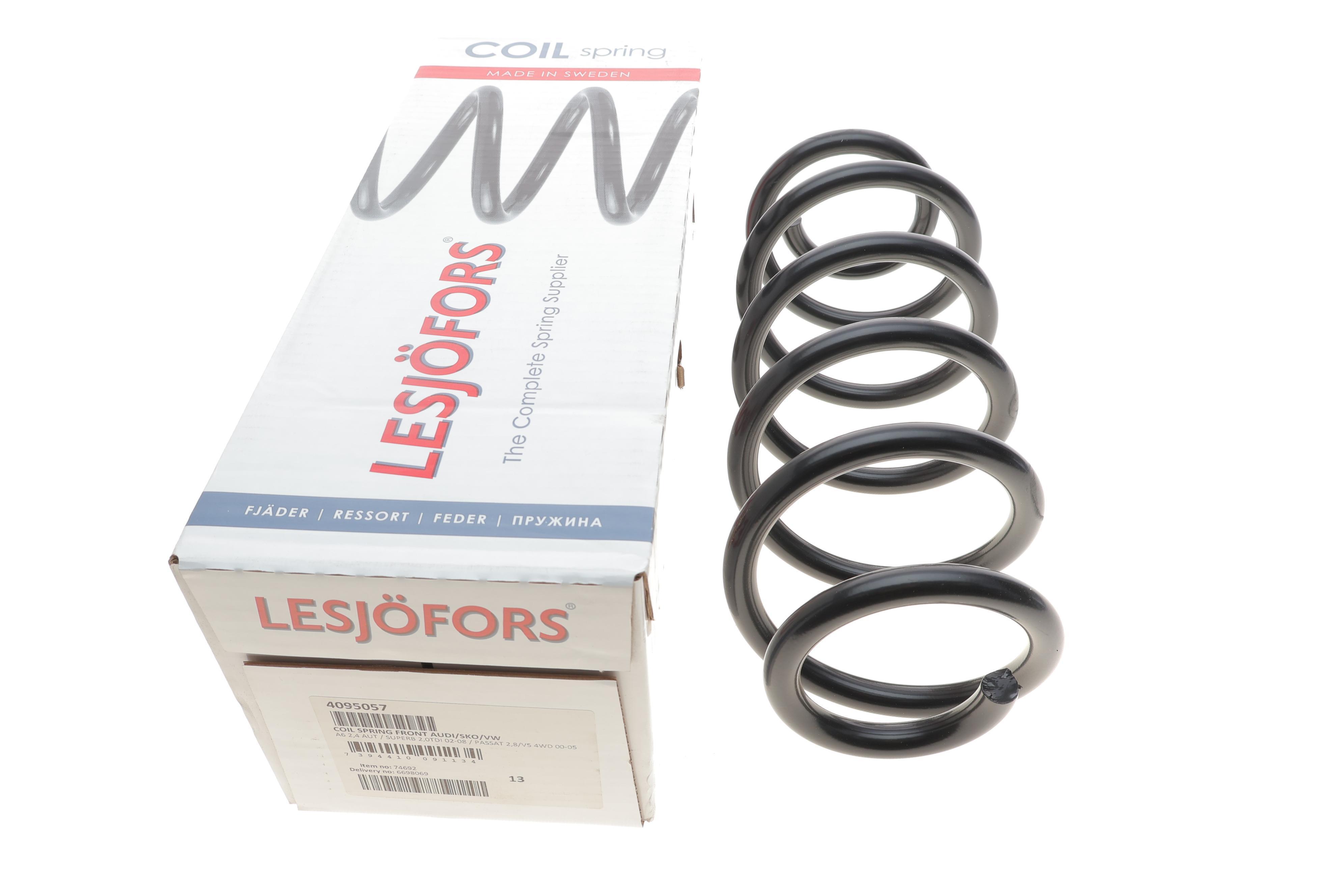 Пружина (передня) VW Passat B5.5 2.3V5/2.8 4motion 00-05 (седан/унив)/Skoda SuperB 2.0TDI 05-08