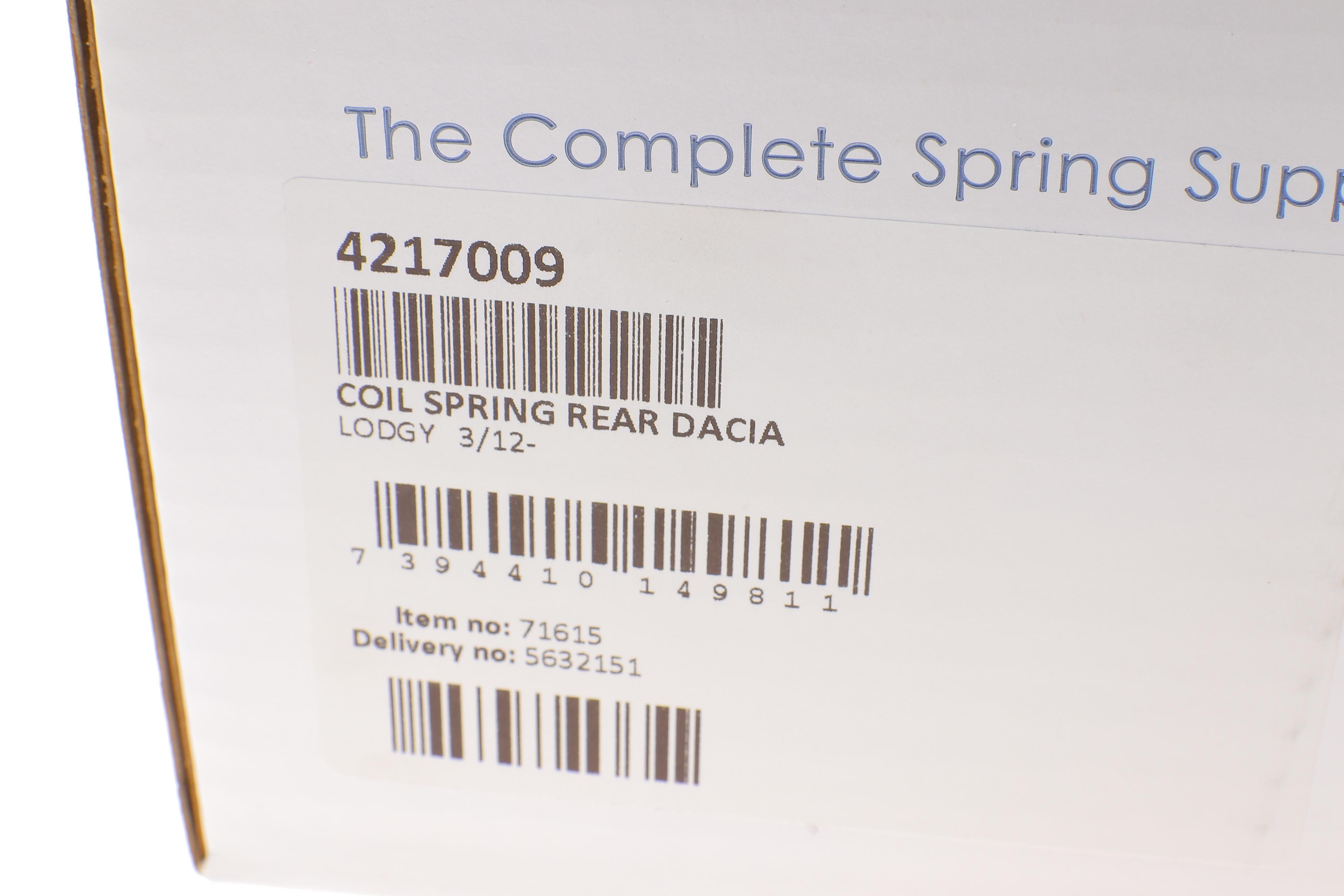 Пружина (задня) Dacia Lodgy 1.2TCe/1.5dCi/1.6/SCe 12- (вен)