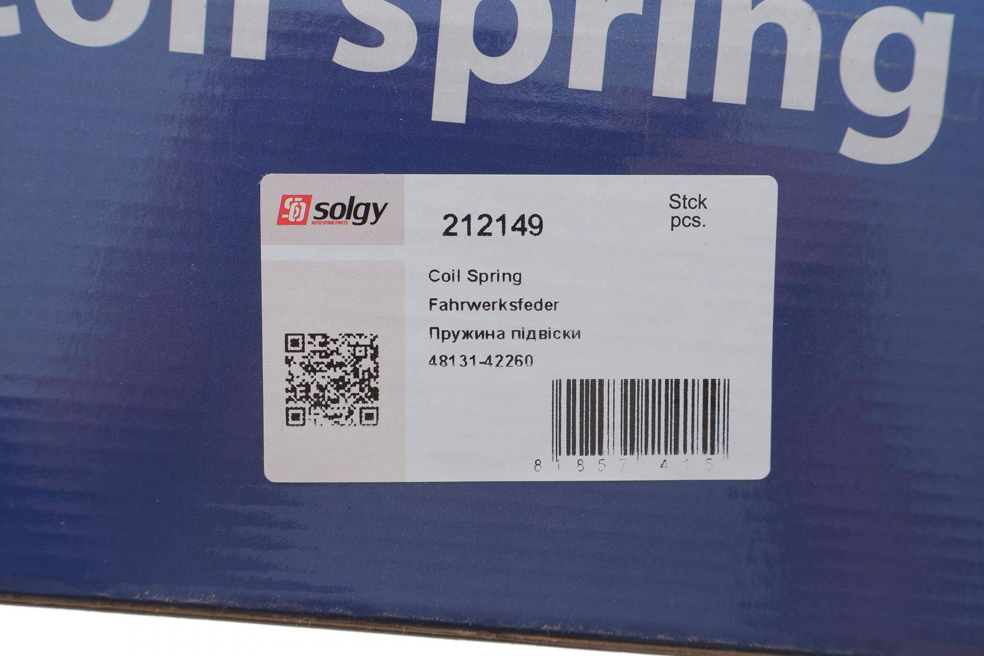 Пружина (передня) Toyota Rav4 II 2.0D 4WD 01-05