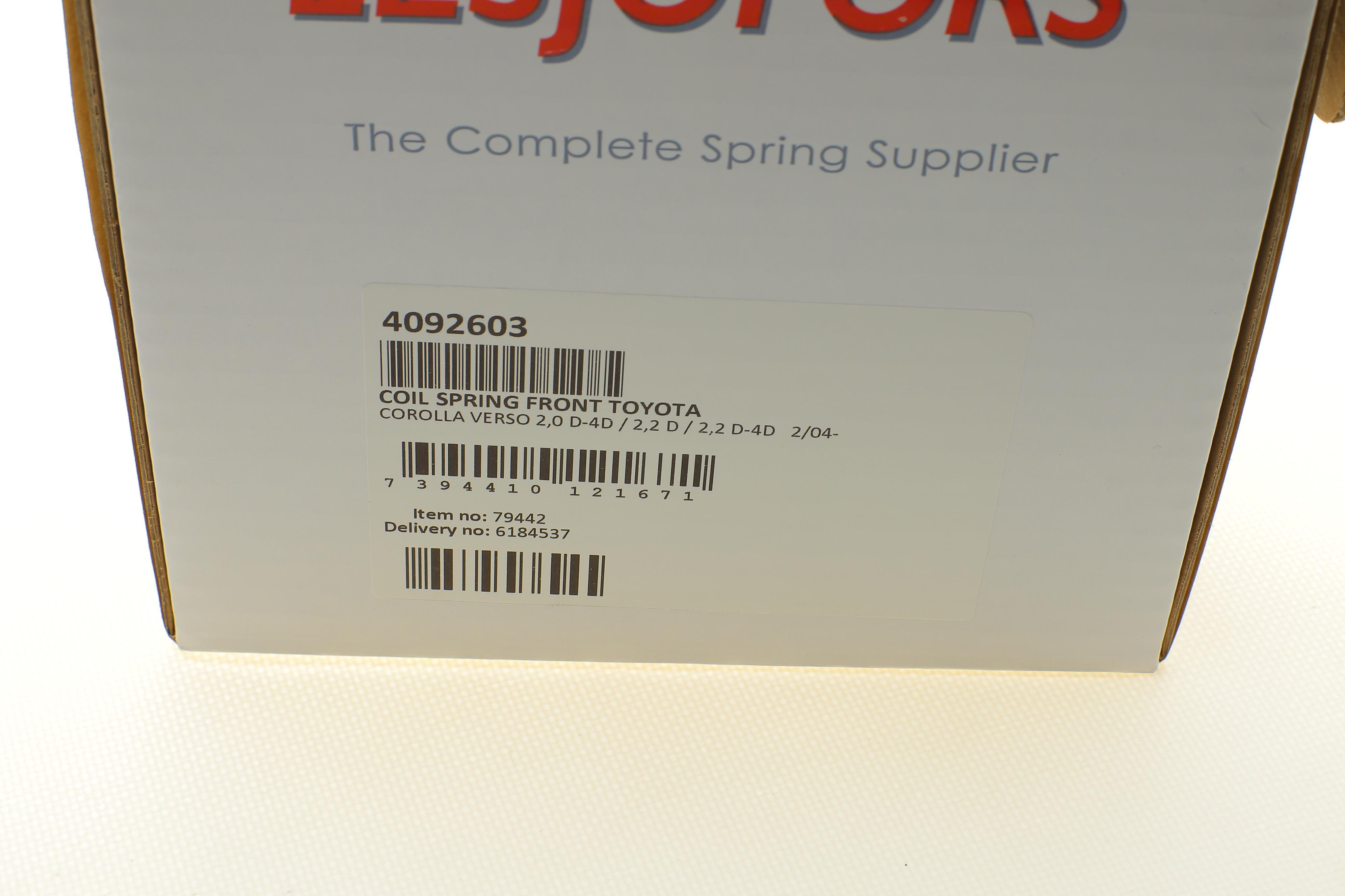 Пружина (передня) Toyota Corolla Verso 2.0-2.2D-4D 04-09 (вен)