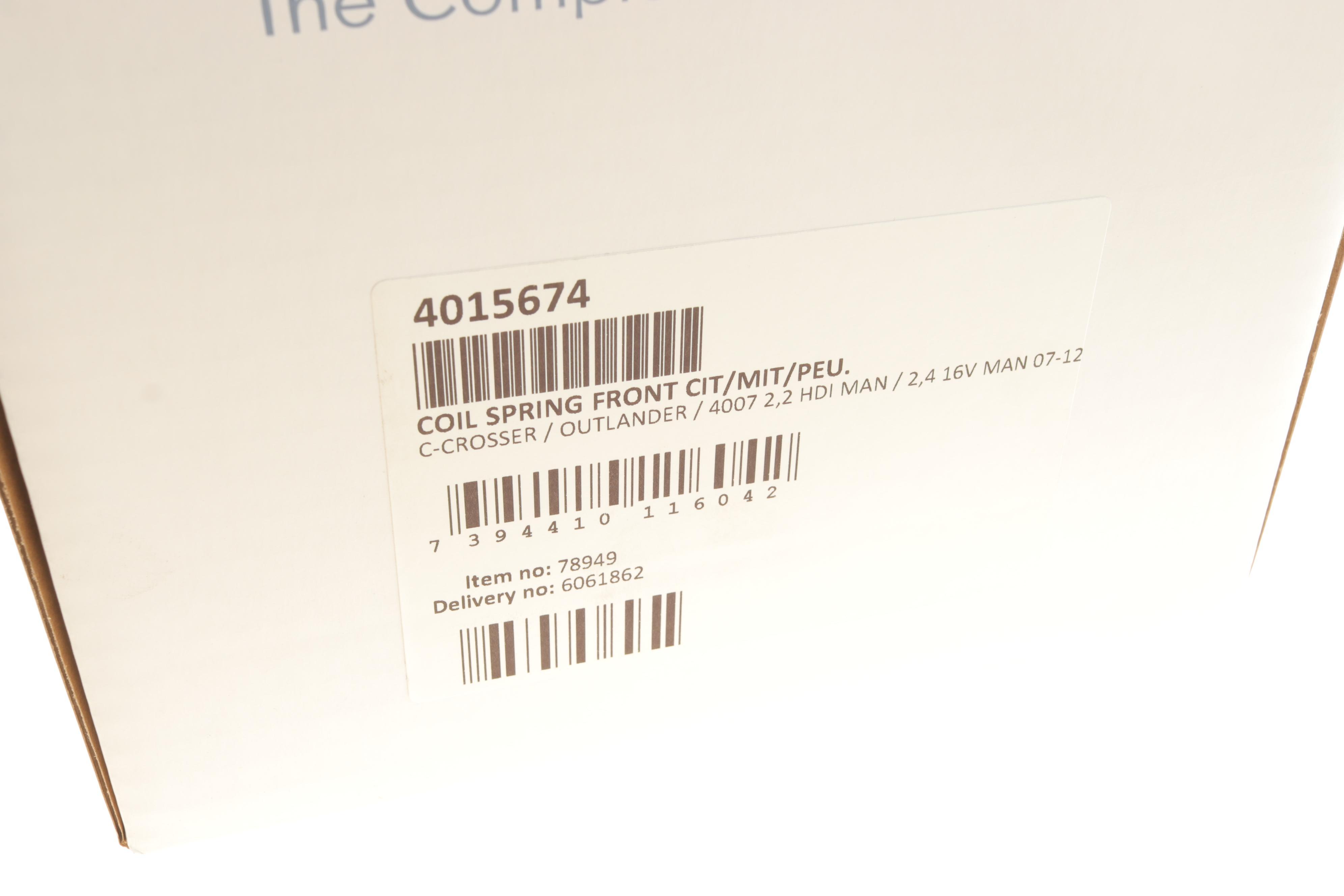 Пружина (передня) Citroen C-Crosser 2.2HDi/Mitsubishi Outlander 2.4/4WD/Flex 4WD 06-12 (SUV)