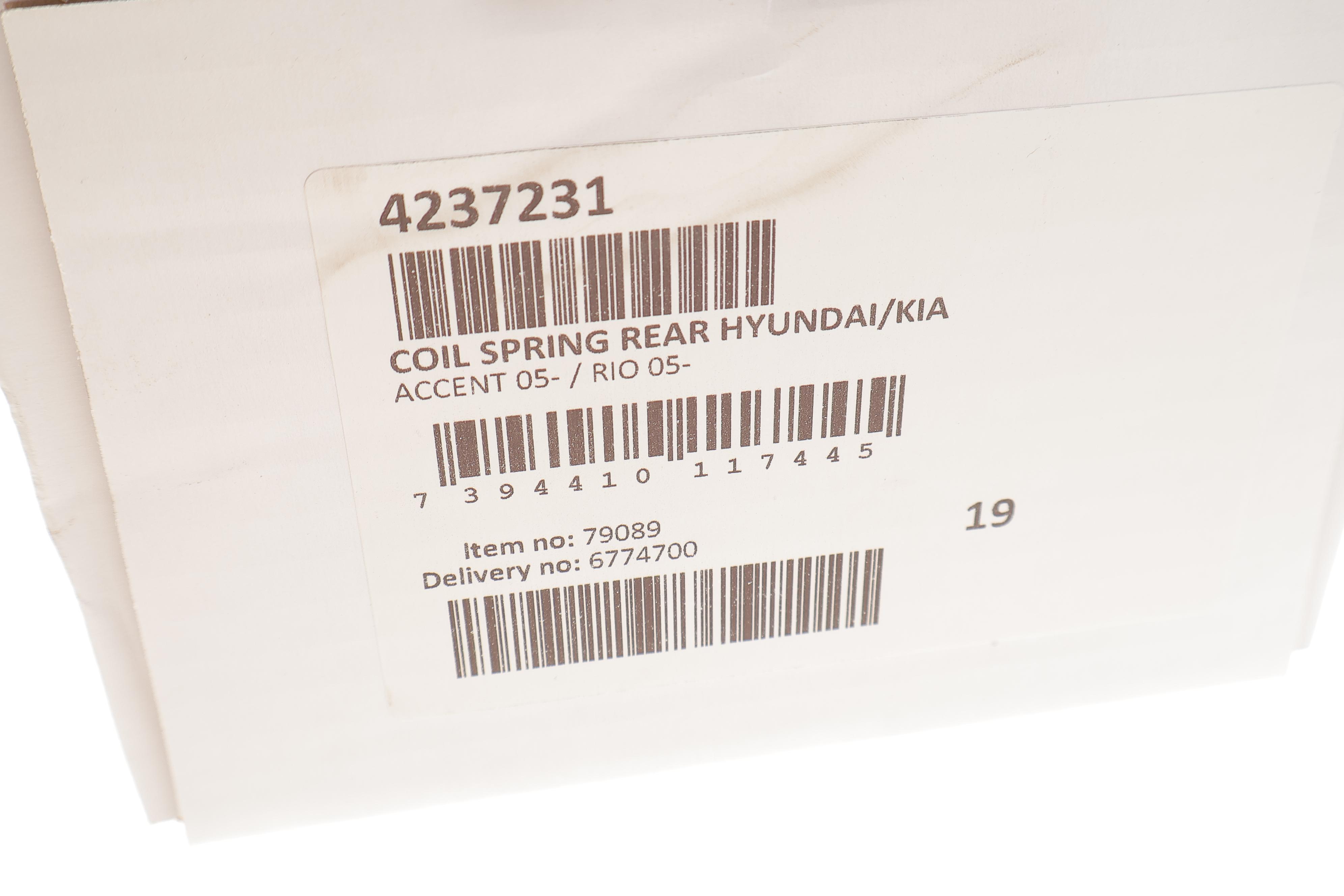 Пружина (задня) Hyundai Accent III 1.4GL/1.5CRDI GLS/1.6 GLS 05-10 (седан/нах.зад.частина)