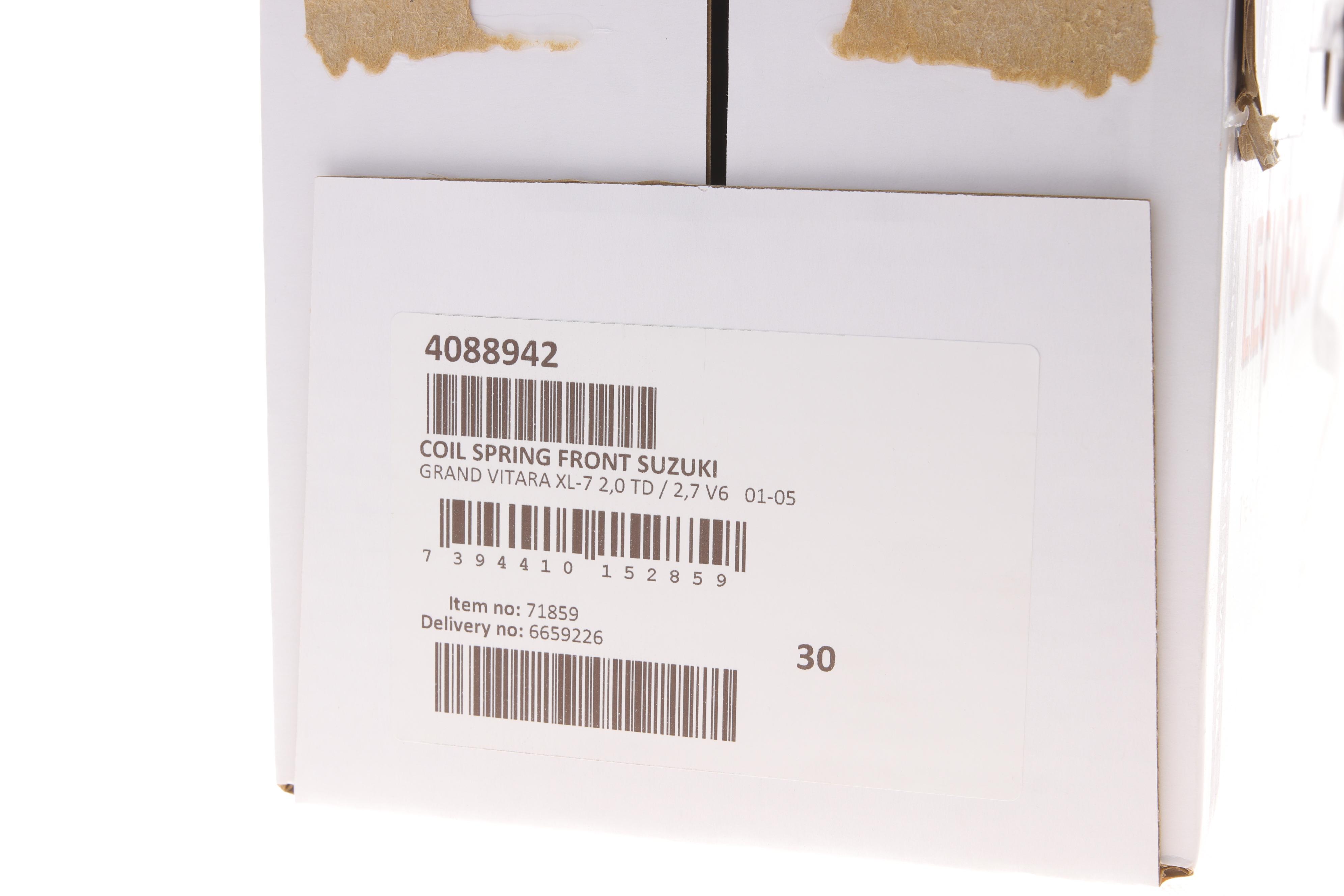 Пружина (передня) Suzuki Grand Vitara 2.0HDi 4x4/2.7 4x4 01-05 (всюдихід закр.) (осн:XL-7)