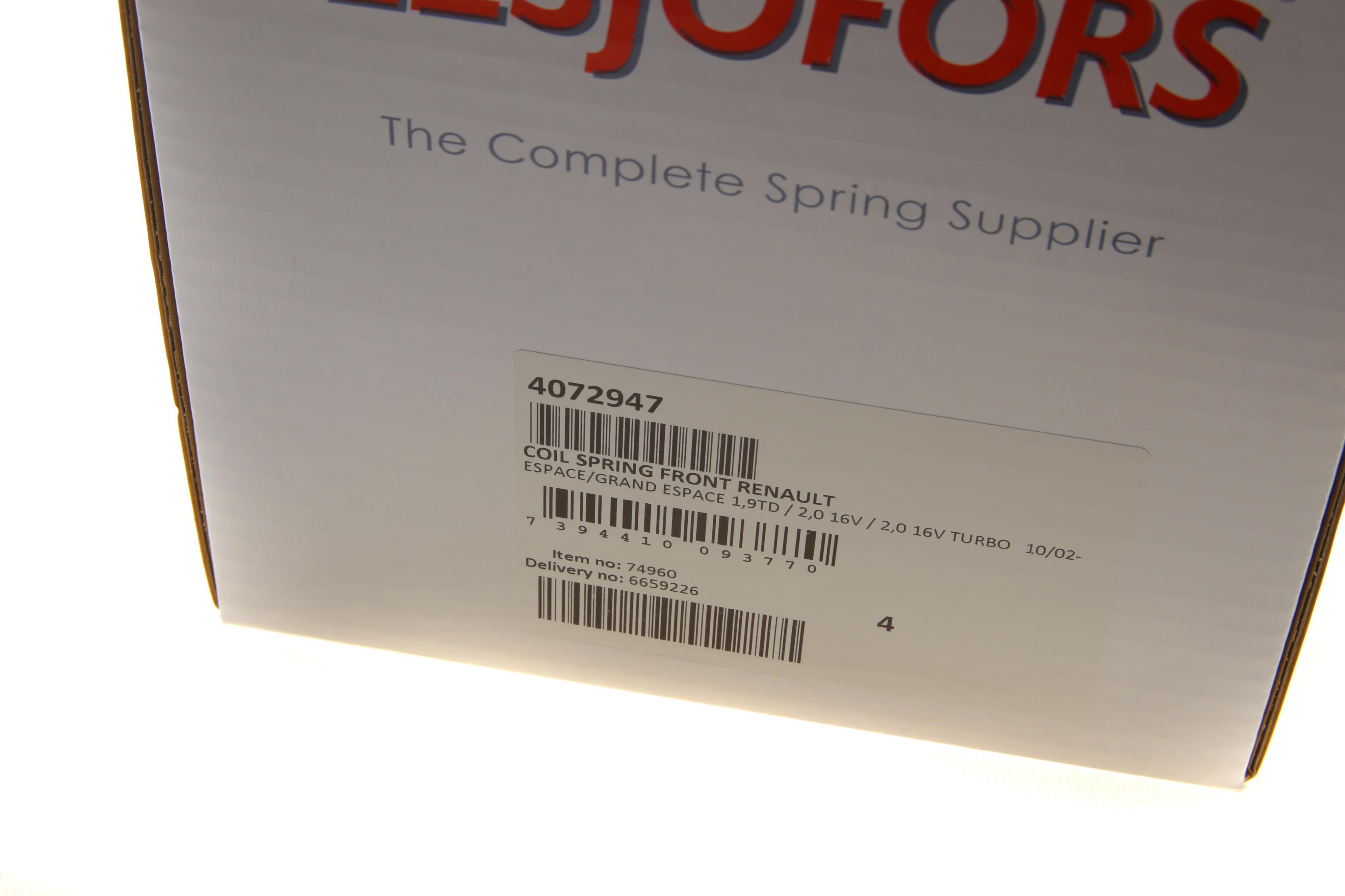 Пружина (передня) Renault Espace IV 1.9-2.0dCi/2.0 02- (вэн)/Vel Satis 2.0 16V Turbo 02- (хэтчбэк)