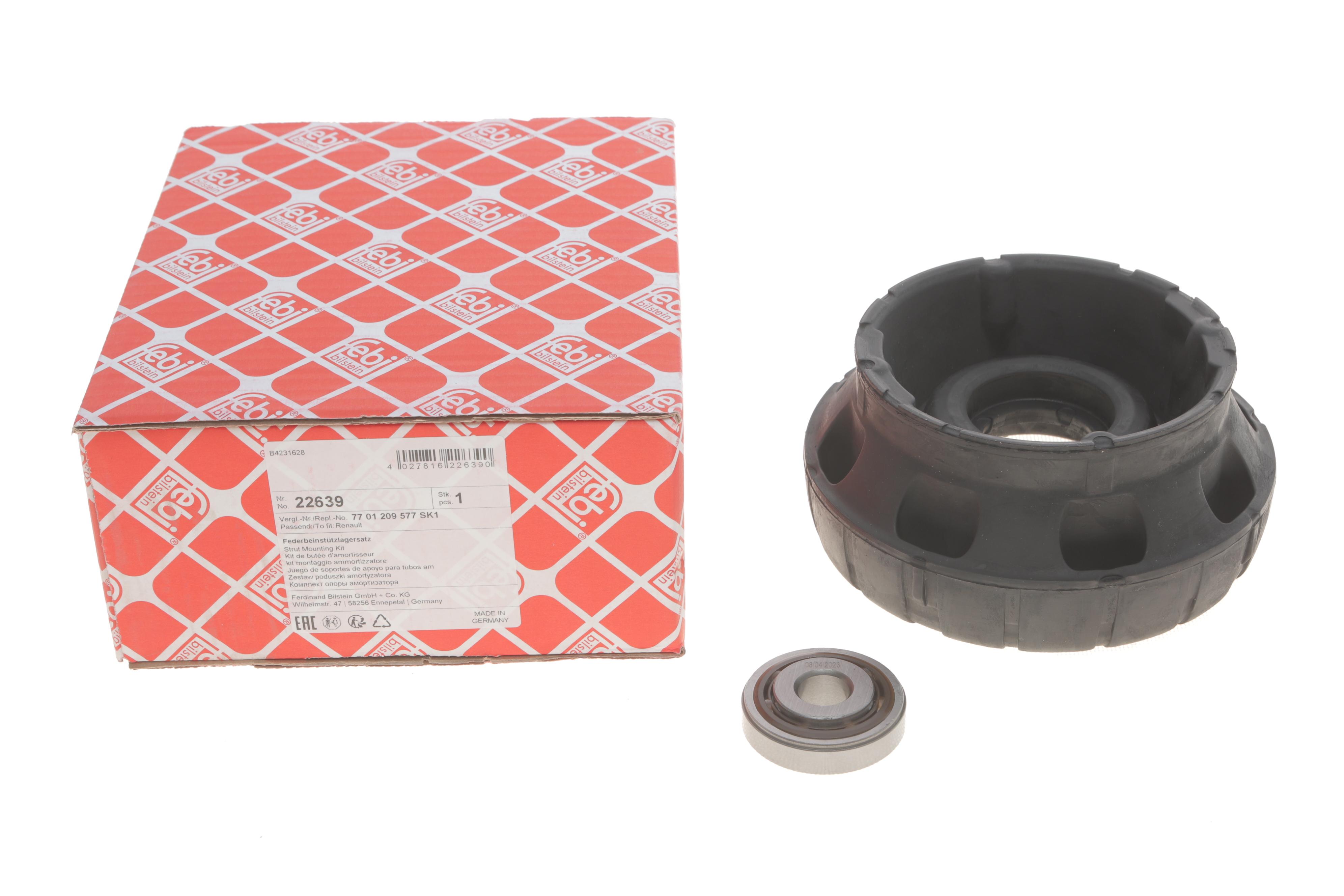 Подушка амортизатора (переднього) + підшипник Renault Trafic 01-