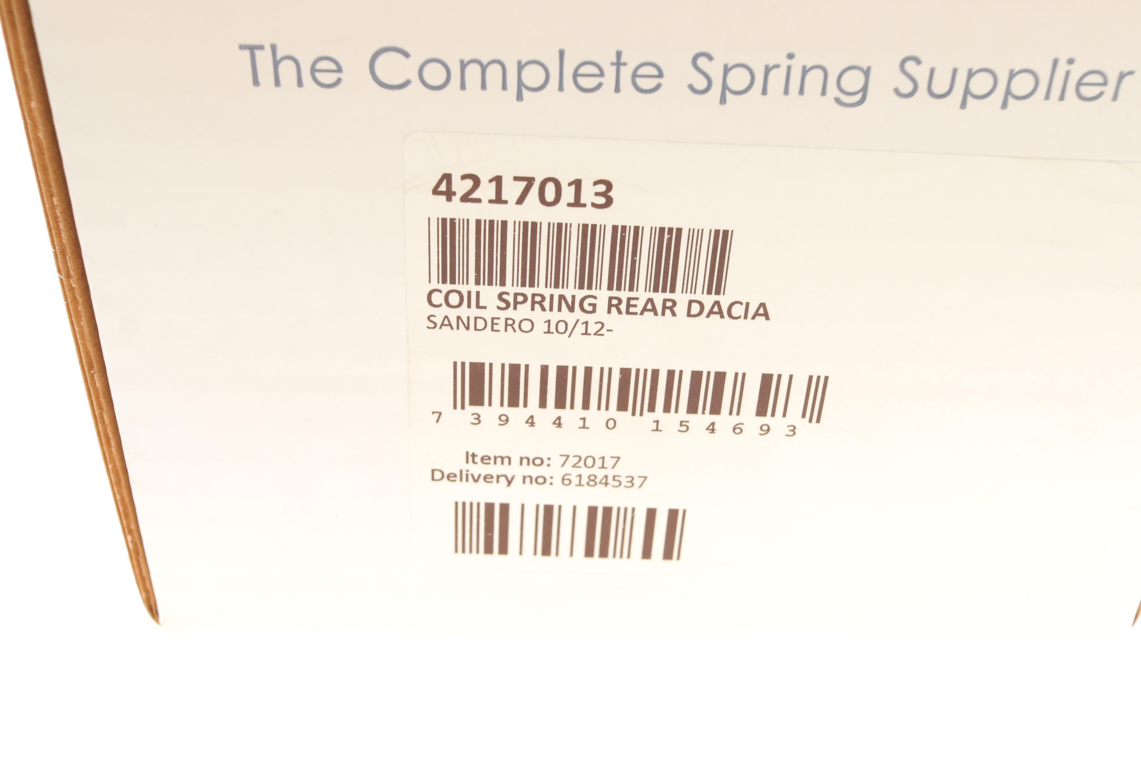 Пружина (задня) Dacia Sandero 1.2TCe/0.9TCe/1.5dCi 12- (накл.зад.ч.)