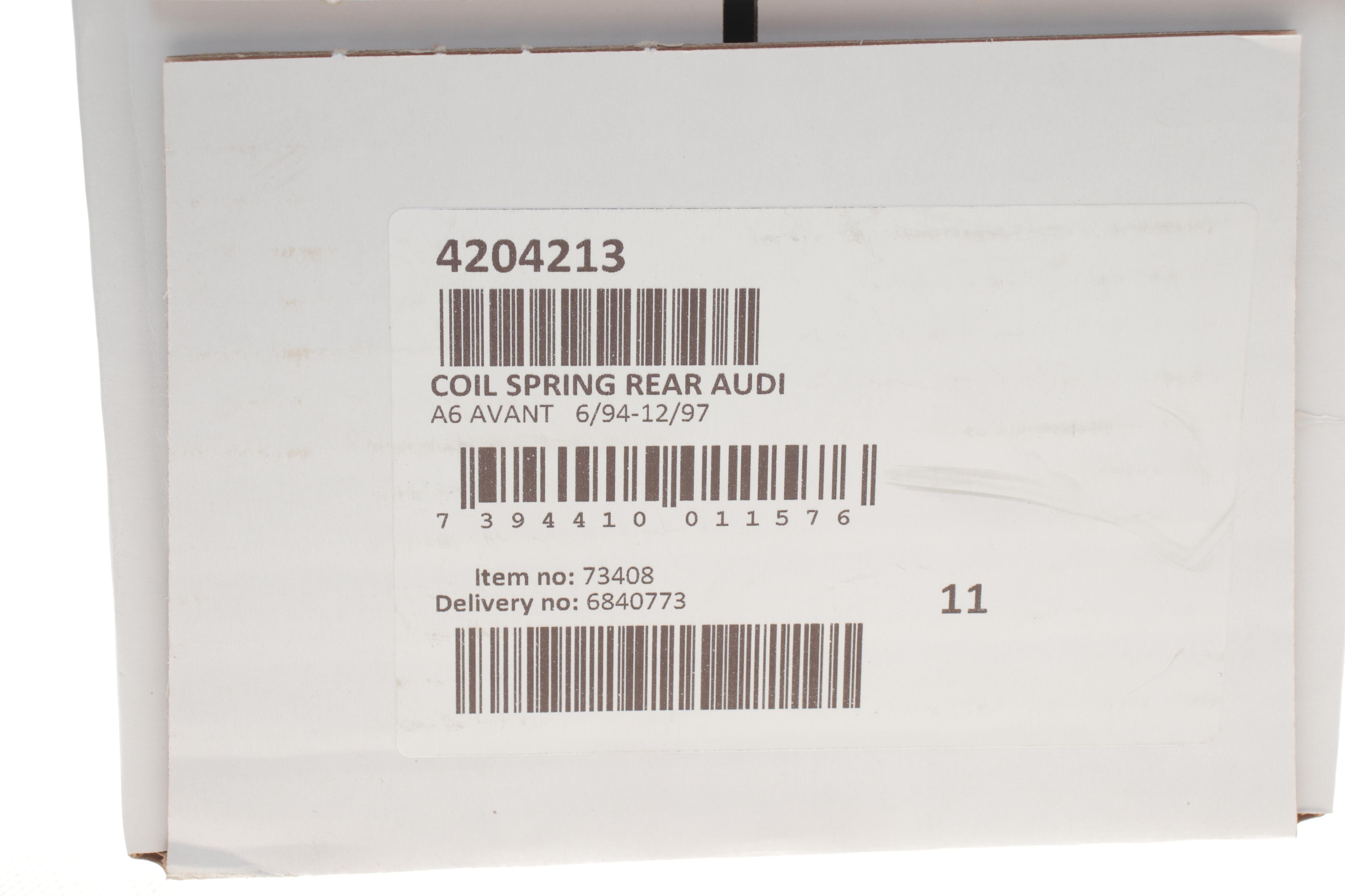 Пружина (задня) Audi A6 1.8/1.9TDI/2.0/16V/2.3/2.5TDI/2.6/2.8 94-97 (універсал)