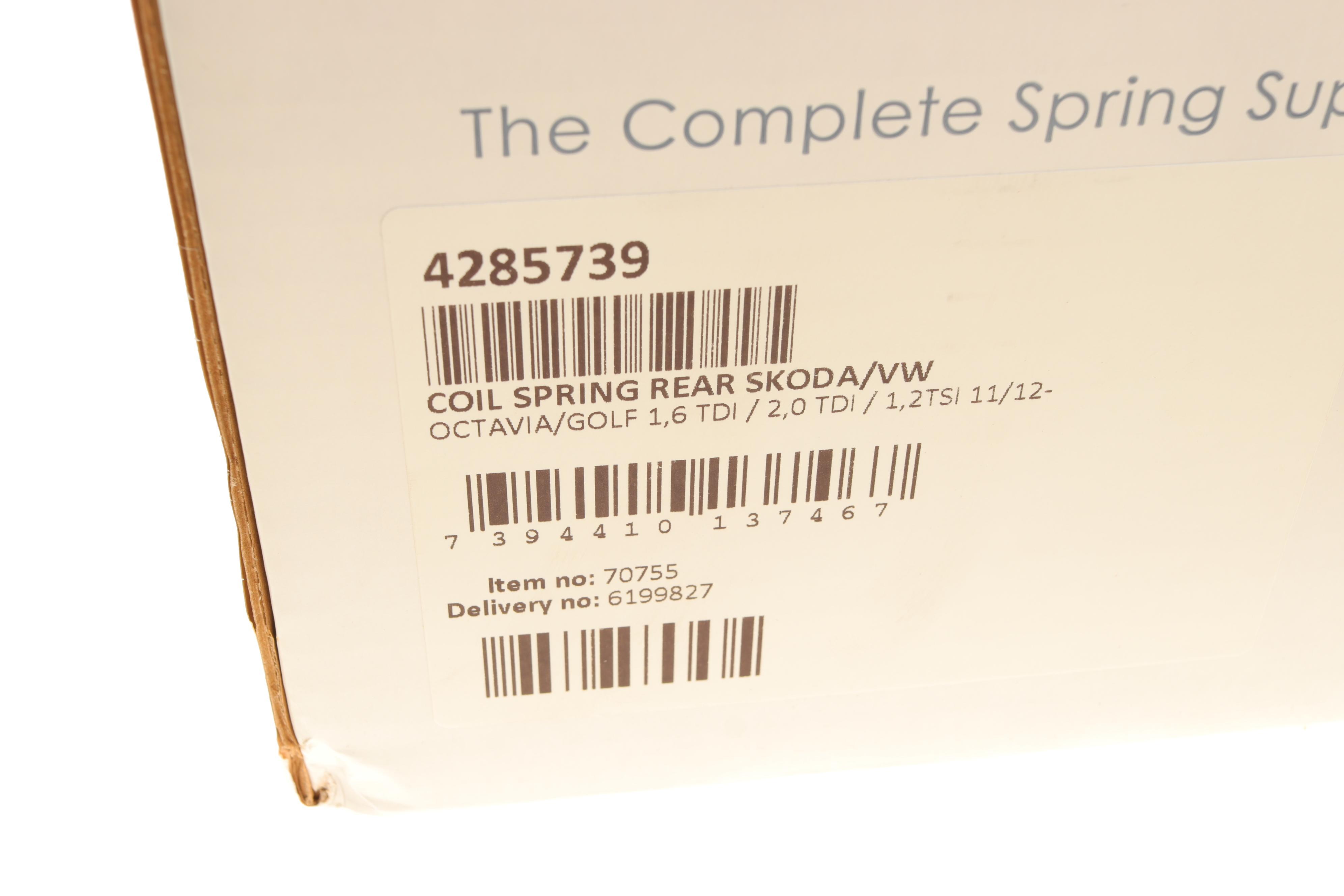 Пружина (задня) Skoda Octavia 1.6TDI/2.0TDI/VW Golf VII 1.0-1.2TSI 12-20 (хетч.) (без спорт.ход.ч)