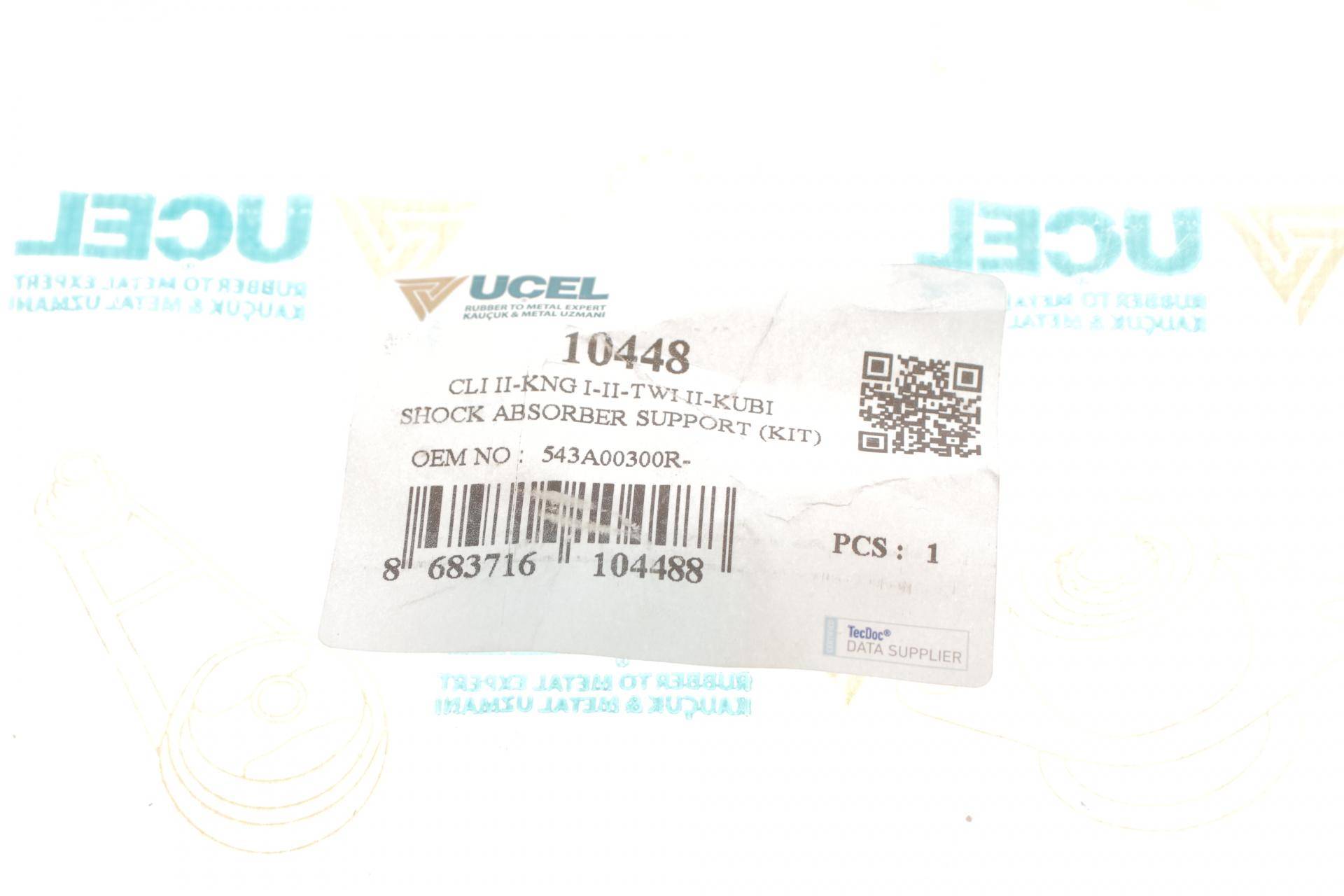 Подушка амортизатора (переднього) + підшипник Renault Kangoo 97- (+ шайба)