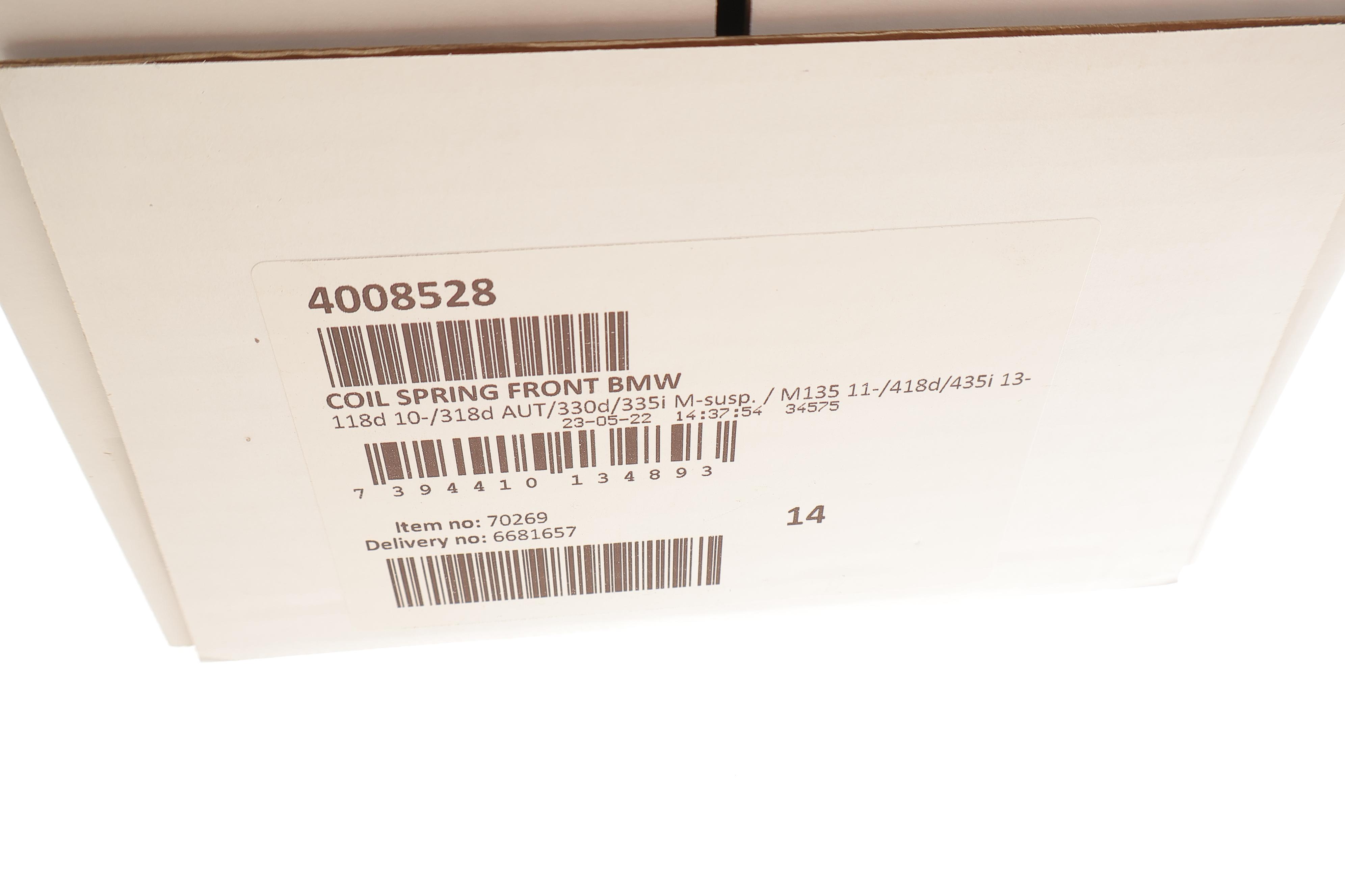 Пружина (передня) BMW 1 (F20/F21)/3 (F30/F80) 11- B47/N55/N57 (з M-технікою/з спорт.ход.ч.)