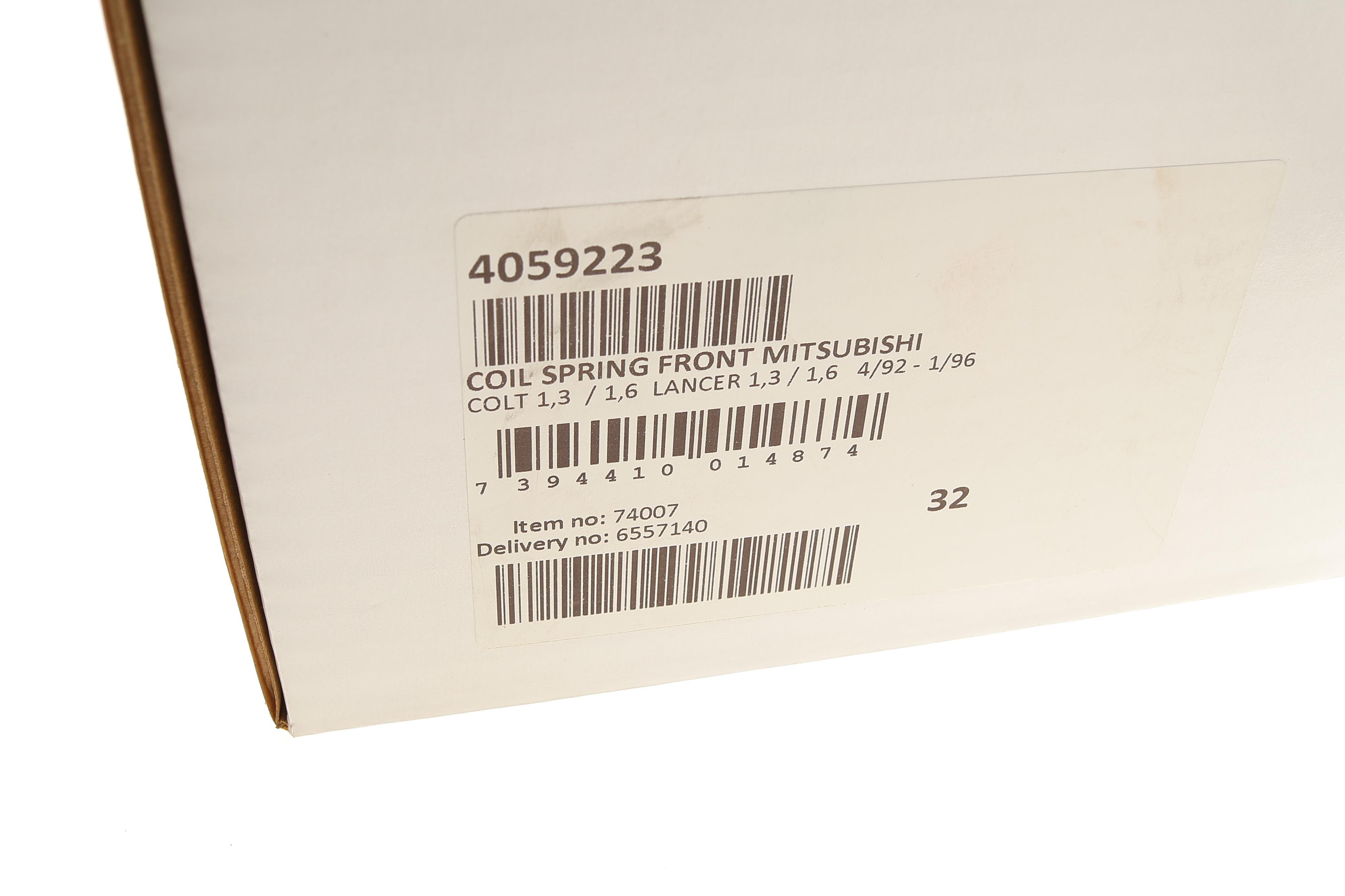 Пружина (передня) Mitsubishi Colt IV/Lancer V 1.3/1.6/1.6 16V 92-96 (седан/накл.зад.ч)/92-03 (унив)