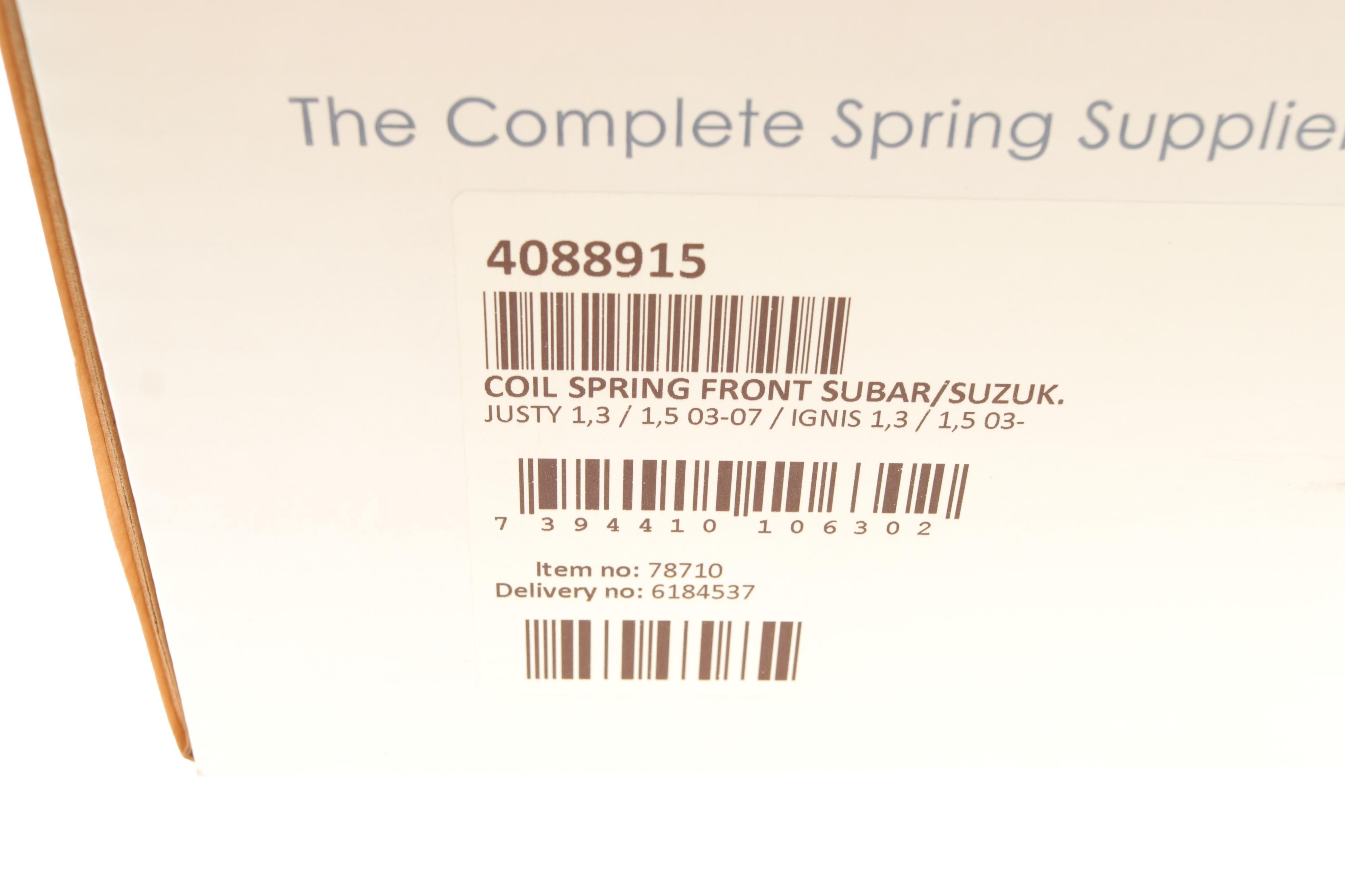 Пружина (передня) Subaru Justy 1.3 AWD/1.5 AWD/Suzuki Ignis 1.3/1.5/ 4x4 03- (накл.зад.частина)