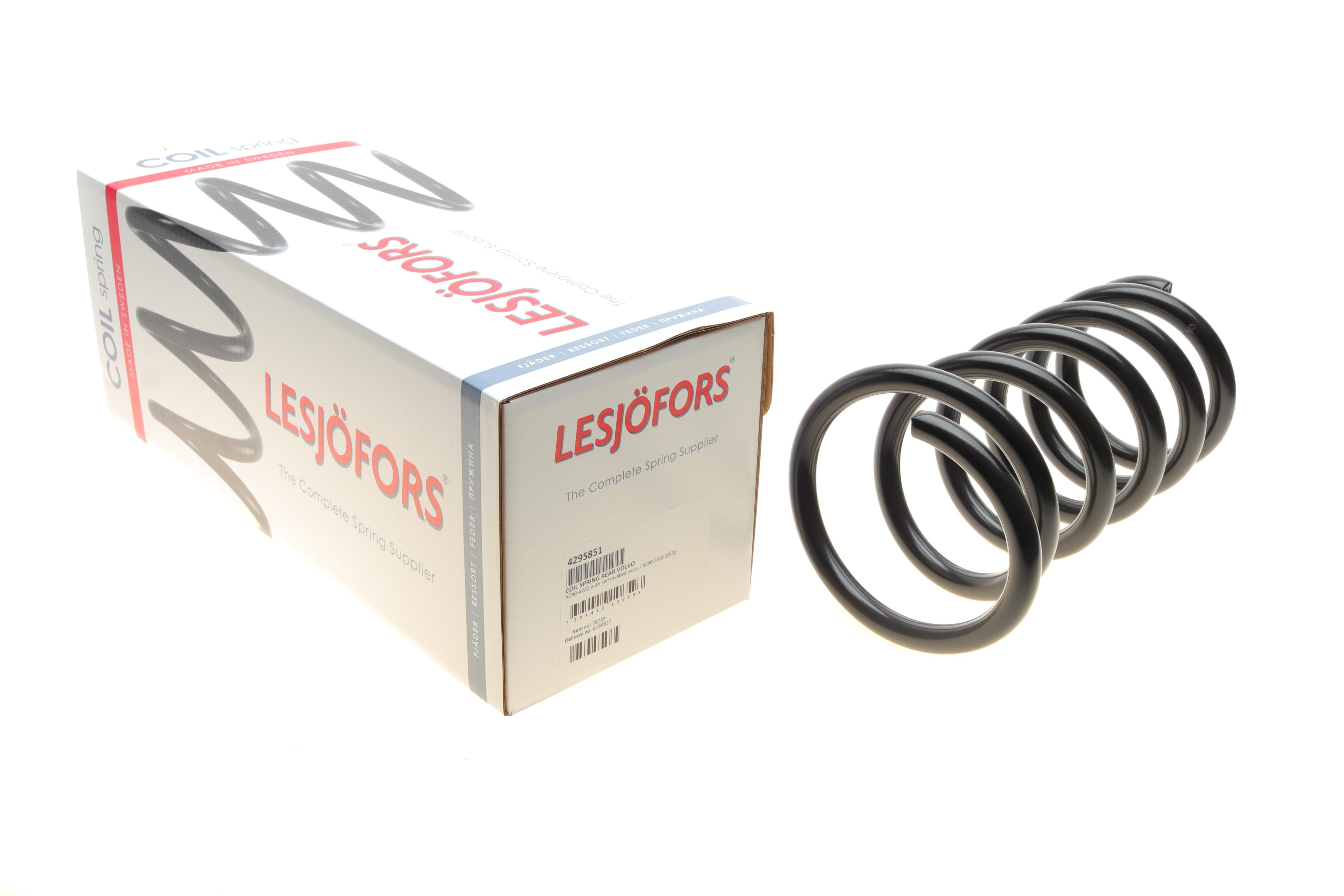 Пружина (задня) Volvo XC90 2.5 AWD/T AWD 02-14 (SUV) (з с-мою рег.дор.пр.)