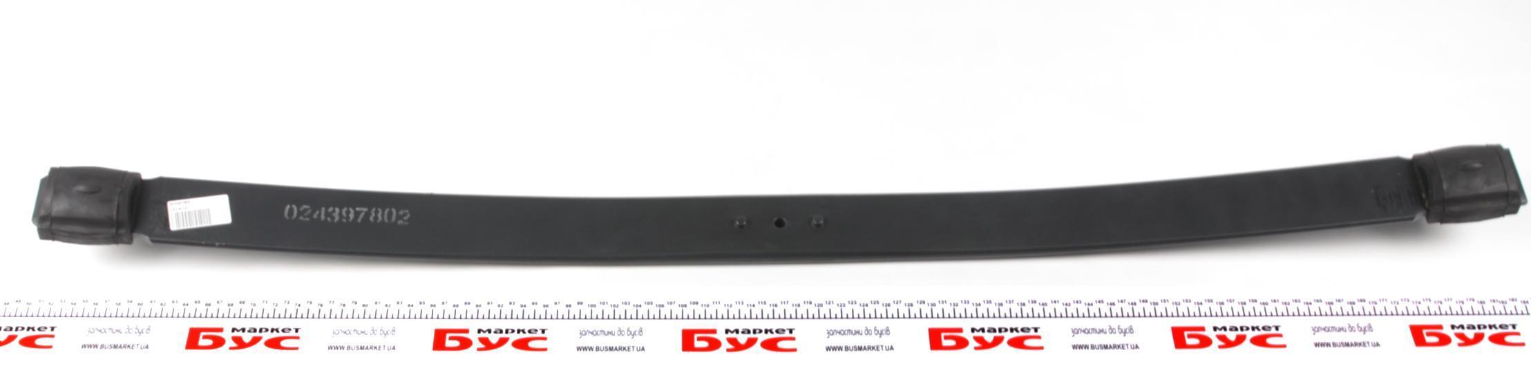 Ресора задня підкорінна MB Sprinter 408-416/VW LT 46 (70x655x665) 19mm (з гумкою)