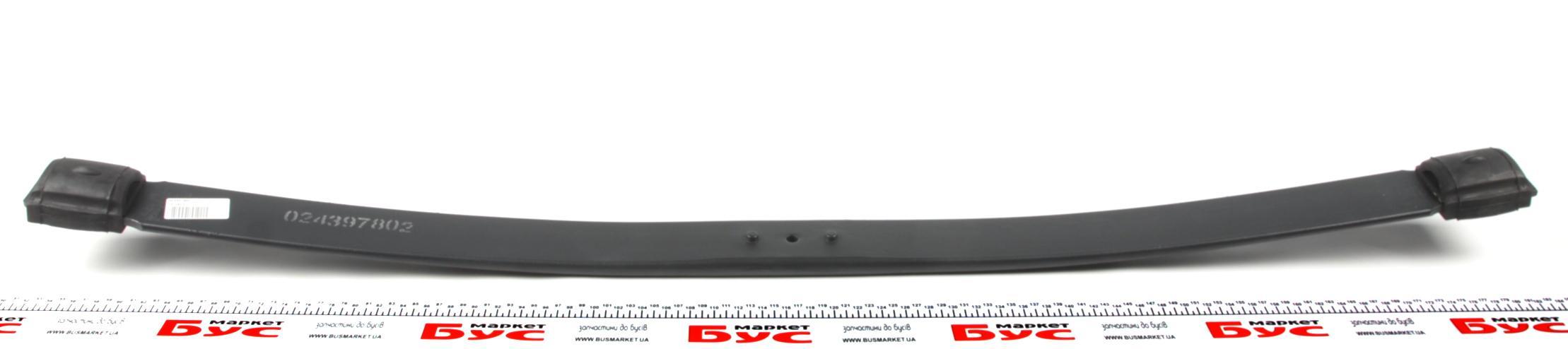 Ресора задня підкорінна MB Sprinter 408-416/VW LT 46 (70x655x665) 19mm (з гумкою)