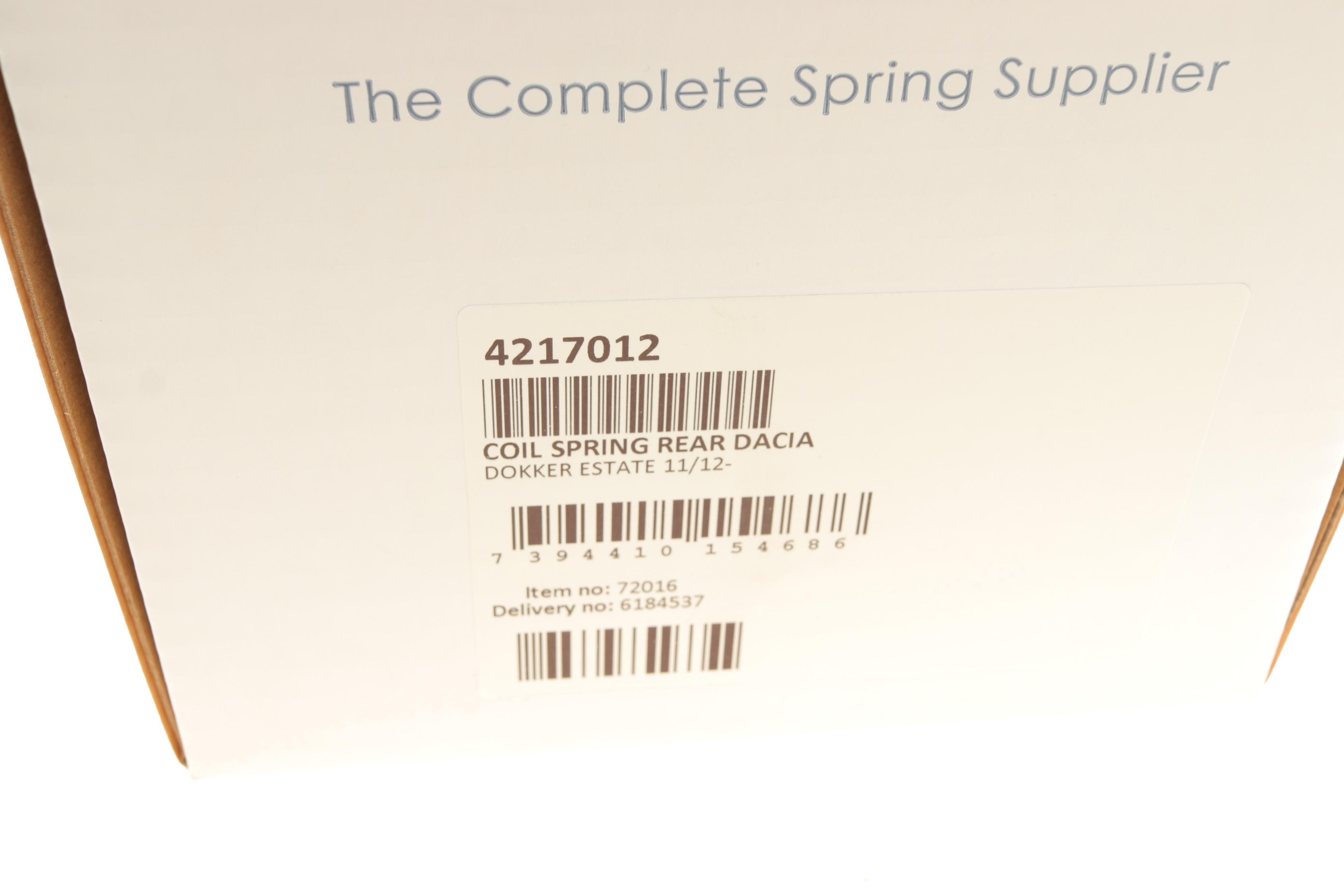 Пружина (задня) Dacia Dokker 1.2TCe/1.5dCi/1.6 12- (вен)