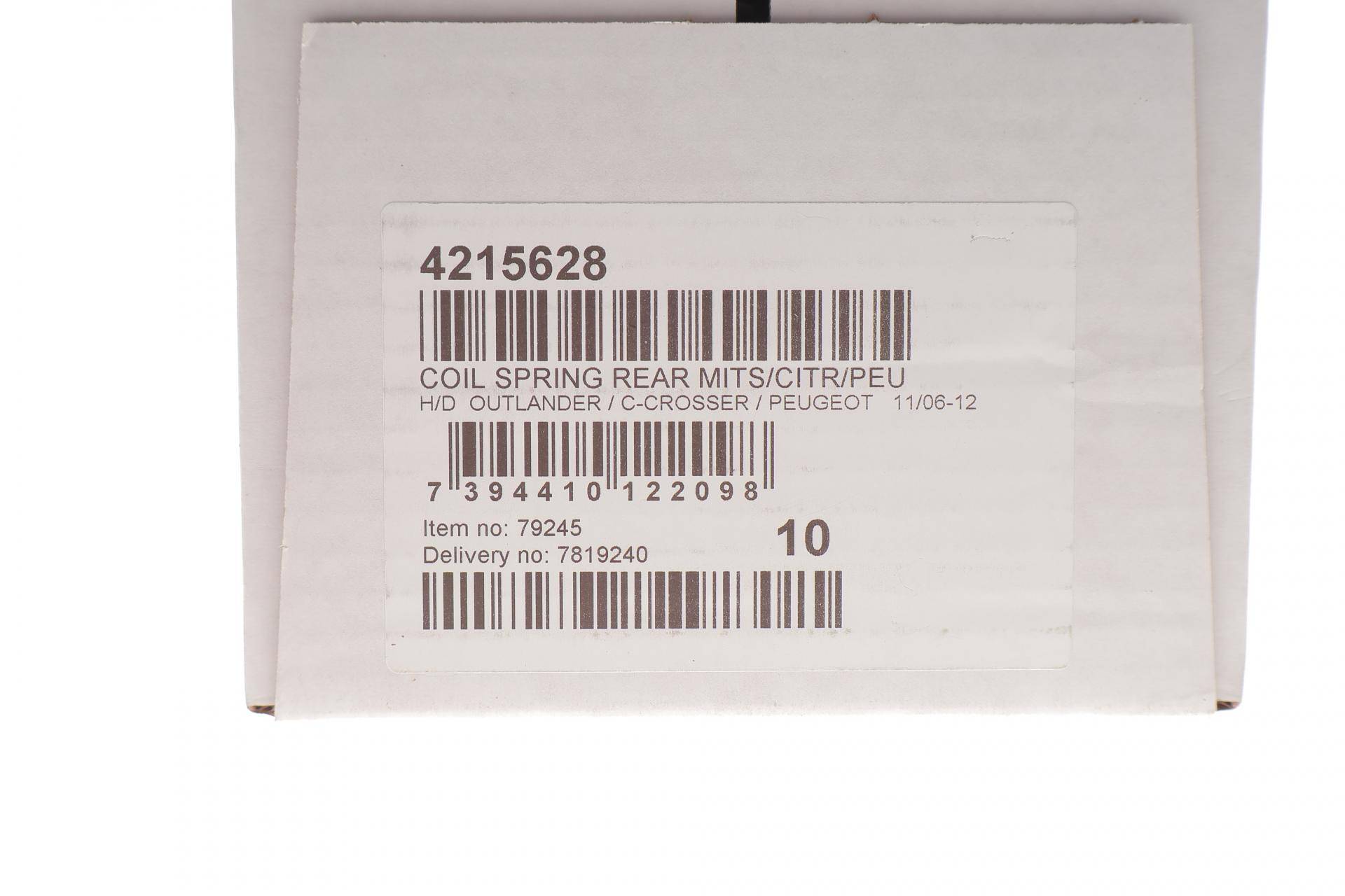 Пружина (задня) Citroen C-Crosser/Peugeot 4007 2.2HDi/2.4 16V 07-/Mitsubishi Outlander 06-12 (HD)