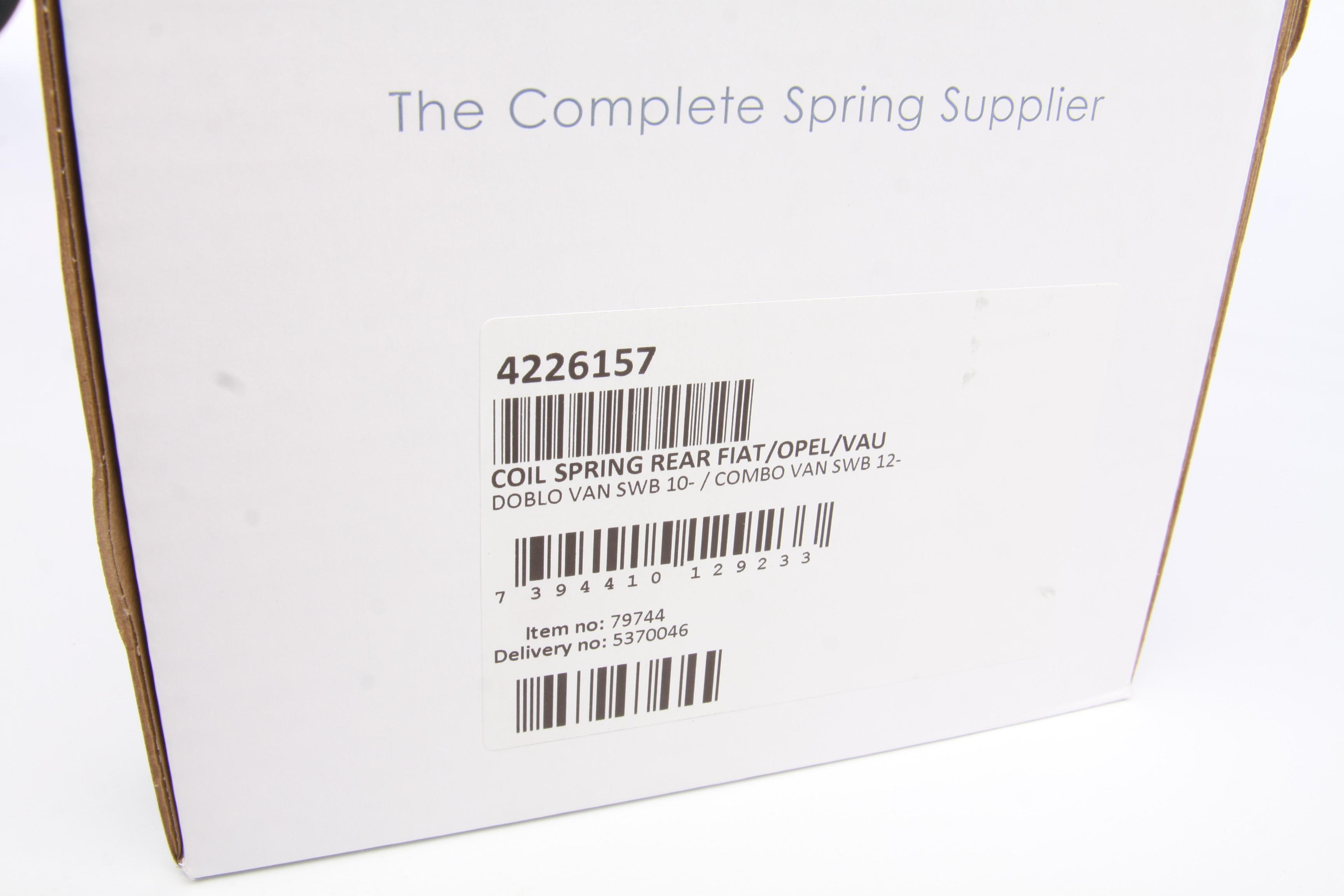 Пружина (задня) Fiat Doblo/Opel Combo 1.4/1.3D-2.0D/CDTI 10- (кор.база) (Opel не для підвищ.нагр)