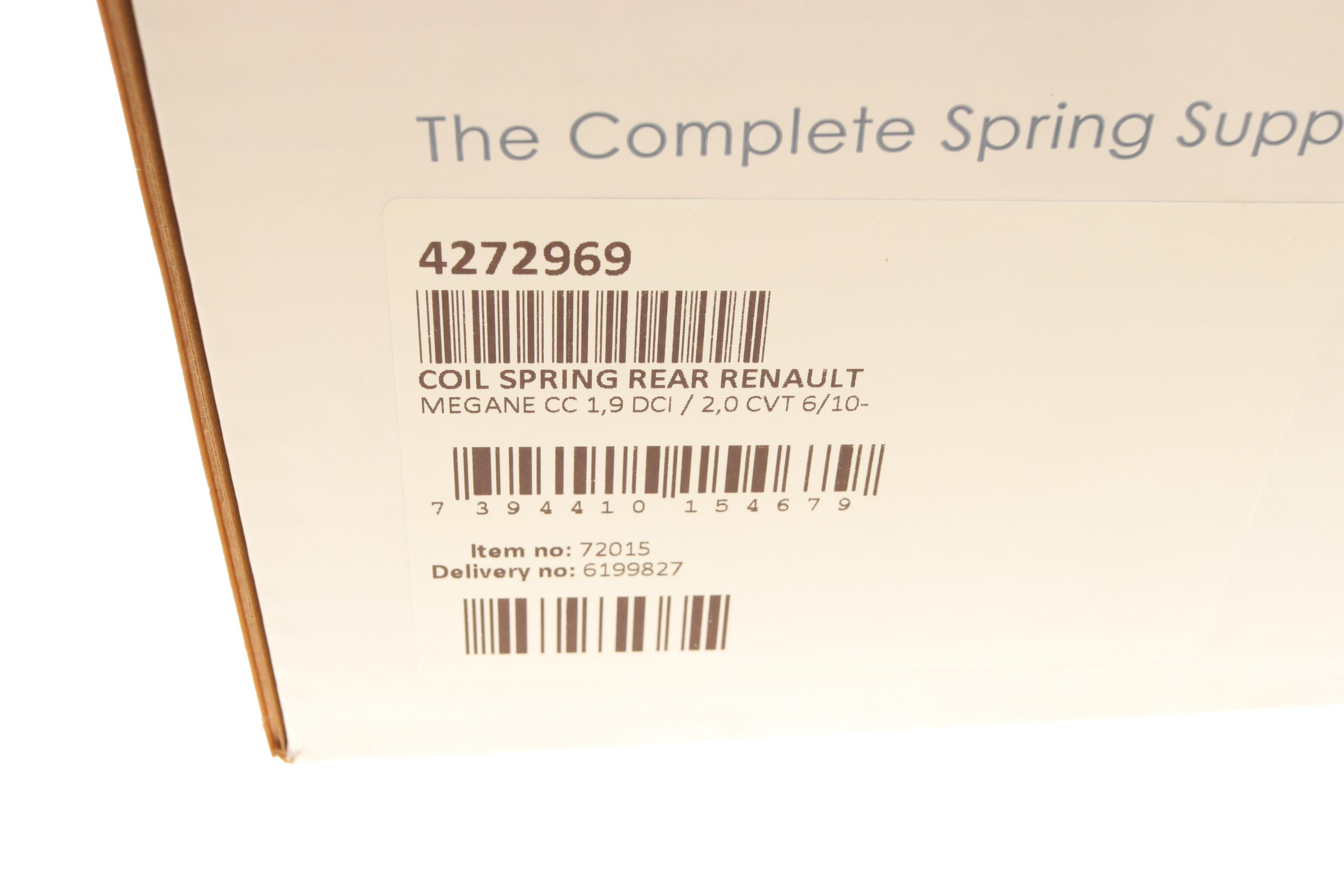 Пружина (задня) Renault Megane CC 1.9 dCi/2.0 TCe 10- (кабріолет)