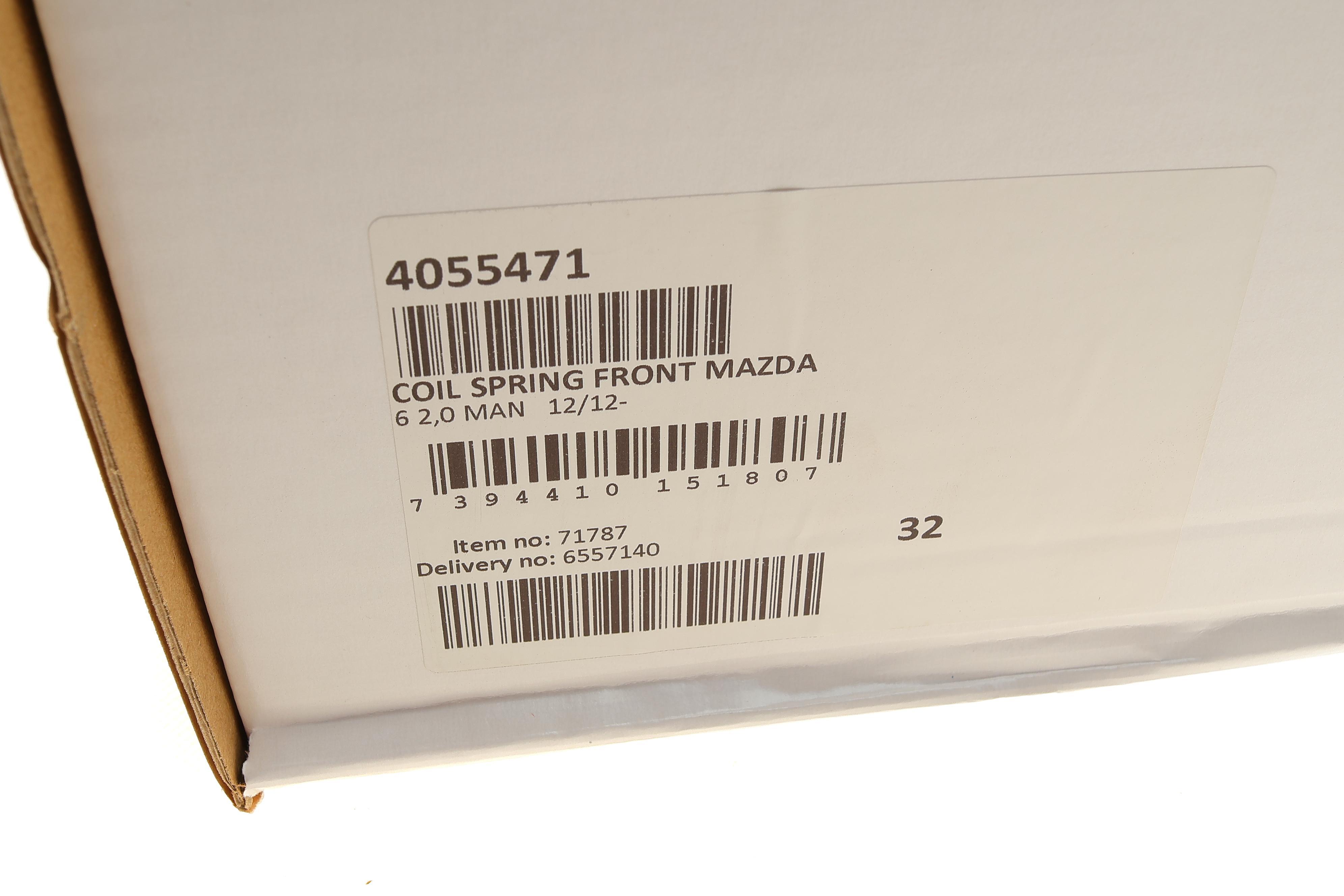 Пружина (передня) Mazda 6 2.0 МКПП 12- (седан/універсал)