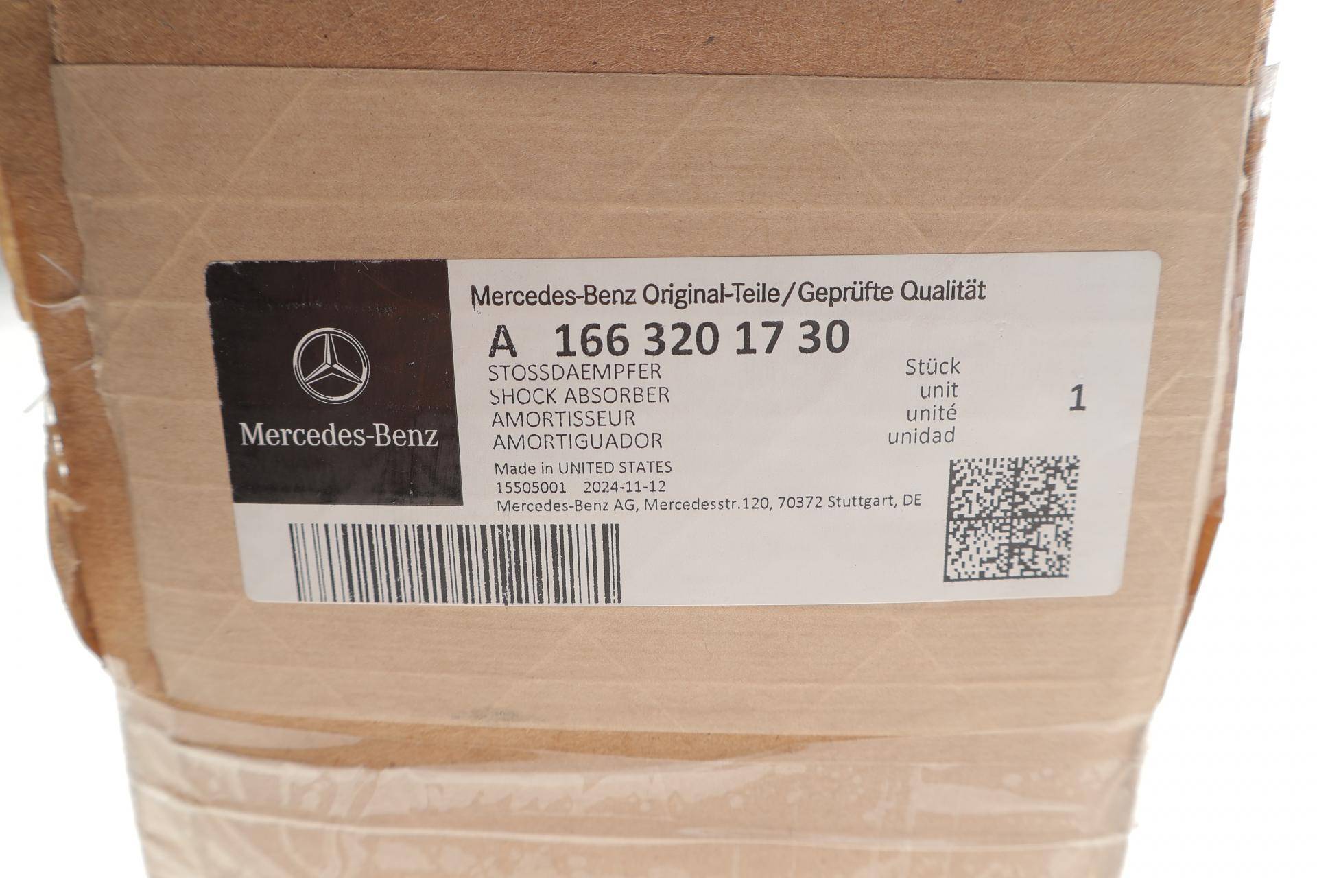 Амортизатор (задній) MB M-class (W166) 11-15/GLE (W166) 15-18