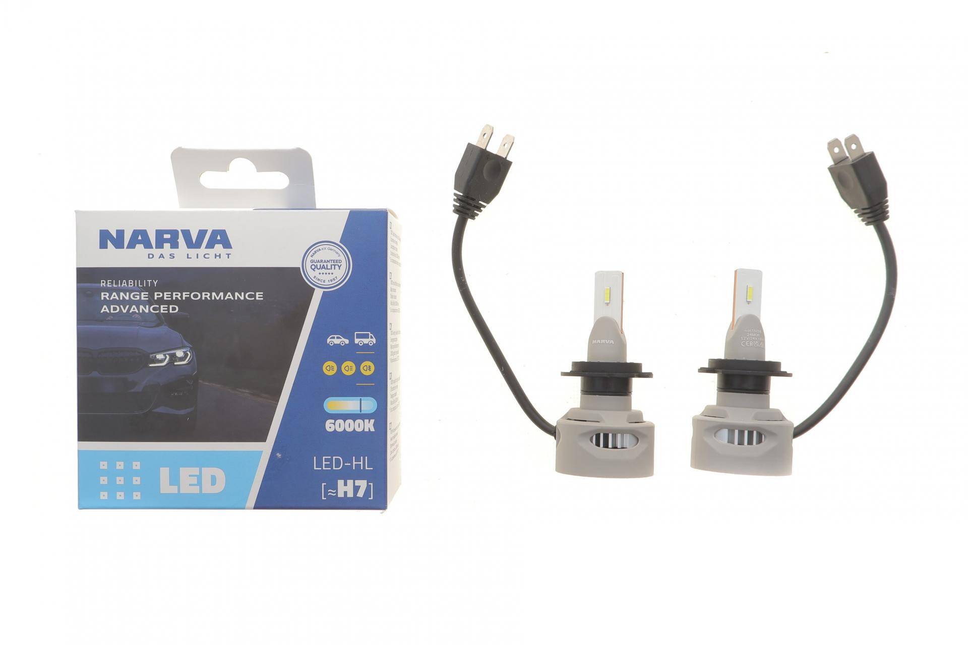 Автолампа H7/H18 12/24V 19W PX26d/PY26d-1 Performance Advance LED 6000K 1700lm (к-кт 2шт)